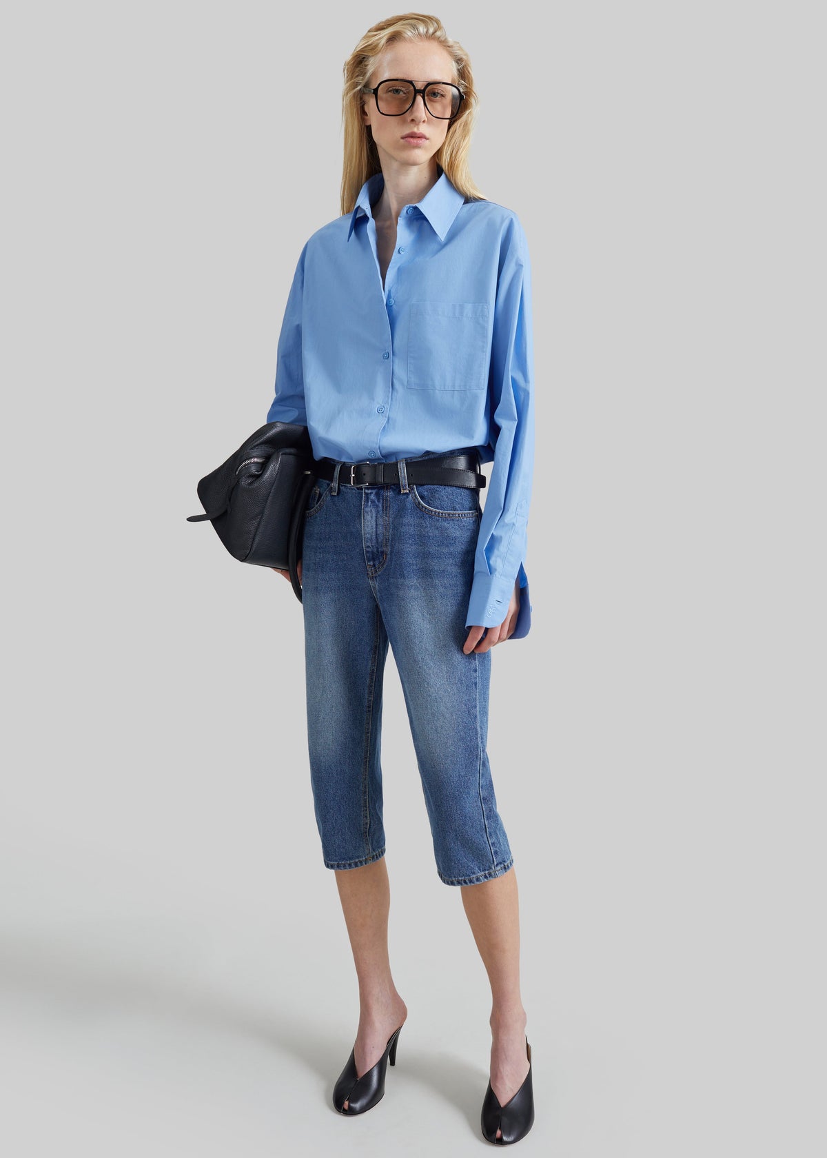 Shop the look image for Oze Capri Jeans - Medium Wash