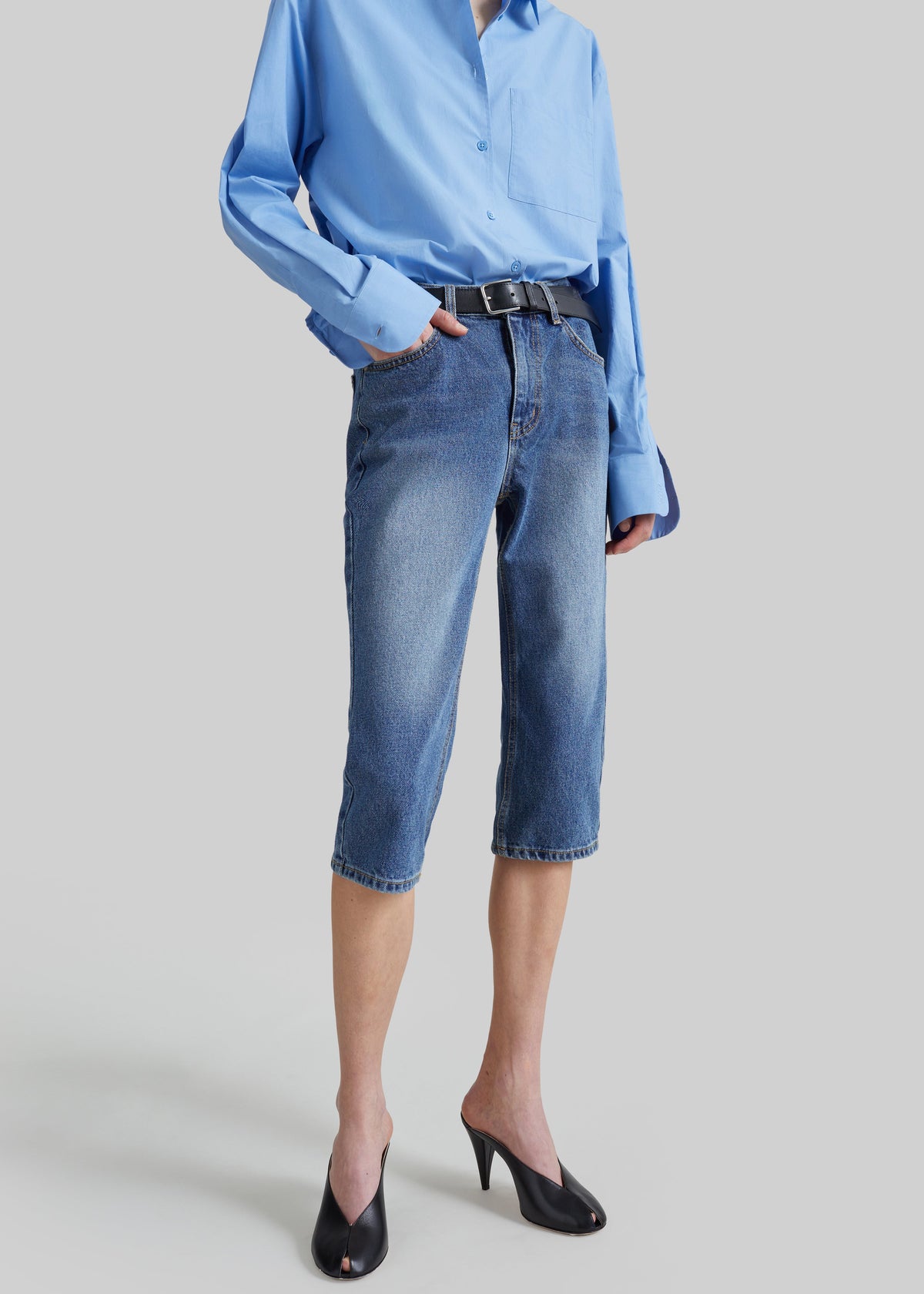 Oze Capri Jeans - Medium Wash