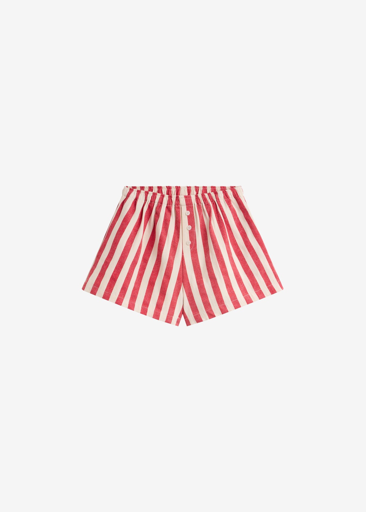 Short boxer Mireval en coton - Rayures rouge/blanc - 9