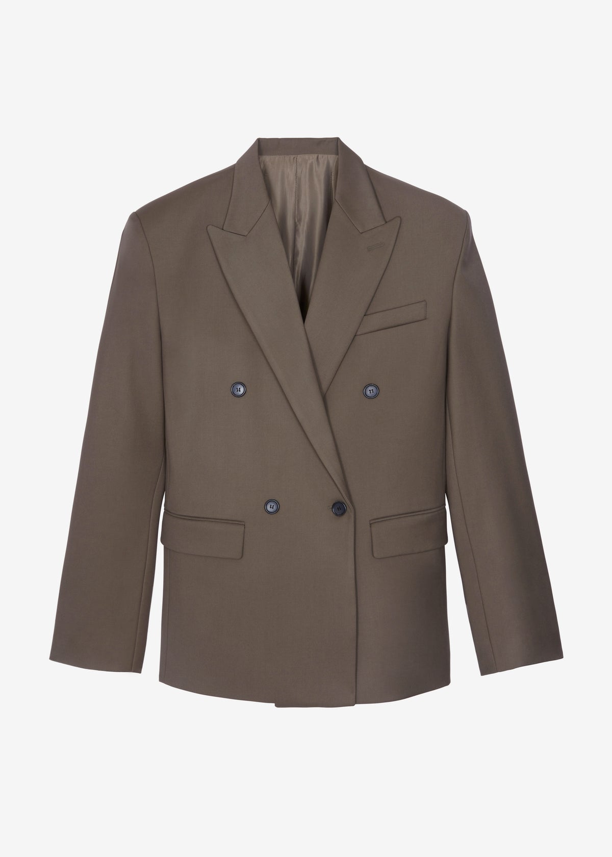 Pallen Double Breasted Blazer - Brown - 18