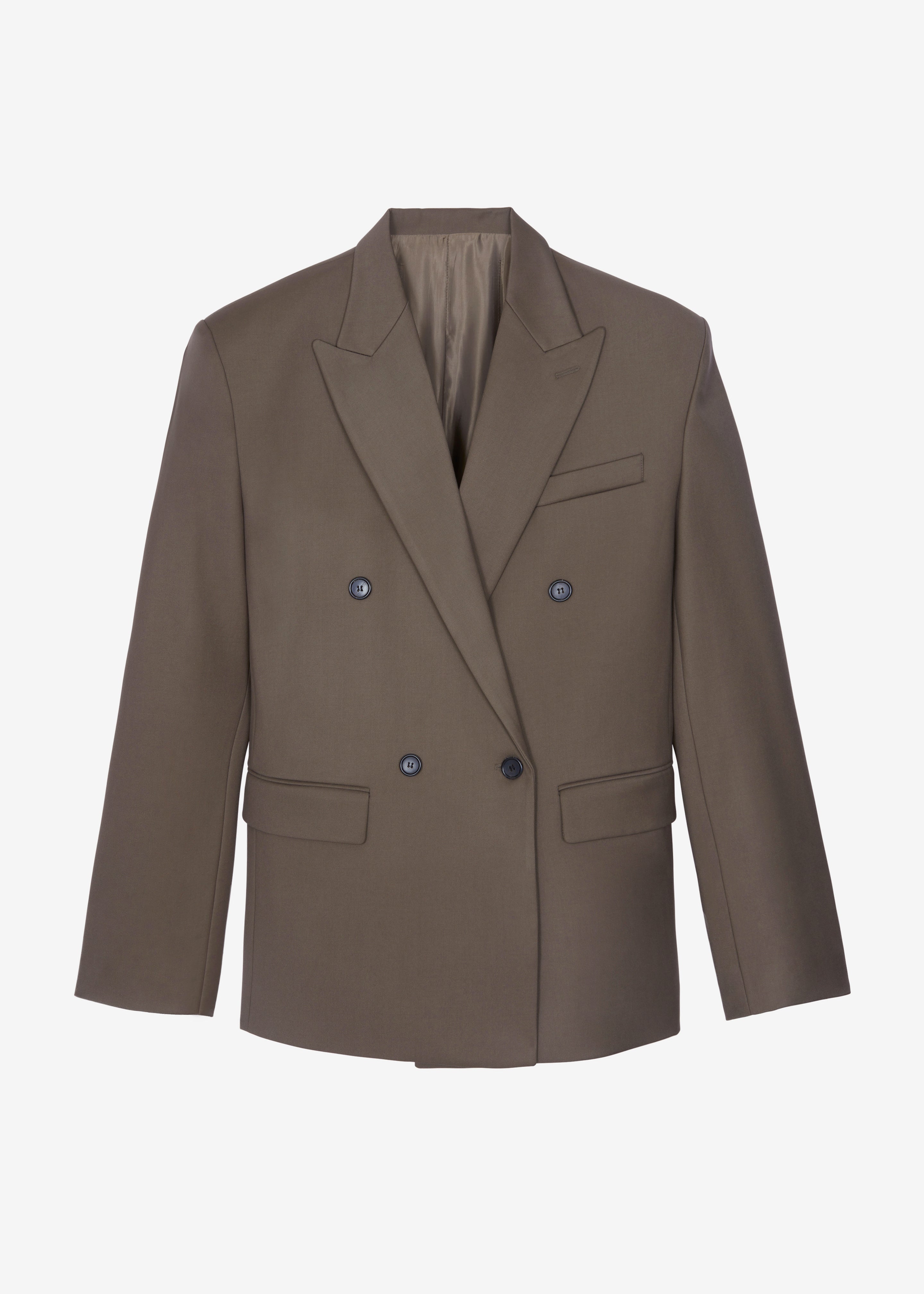 Pallen Double Breasted Blazer - Brown - 18