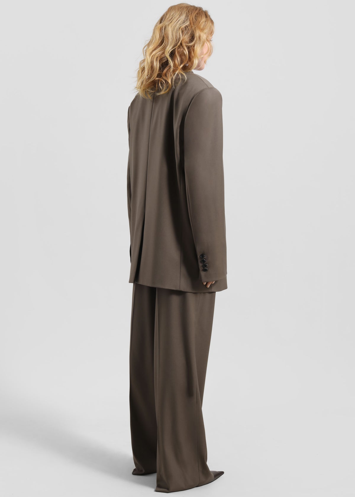Pallen Double Breasted Blazer - Brown - 17