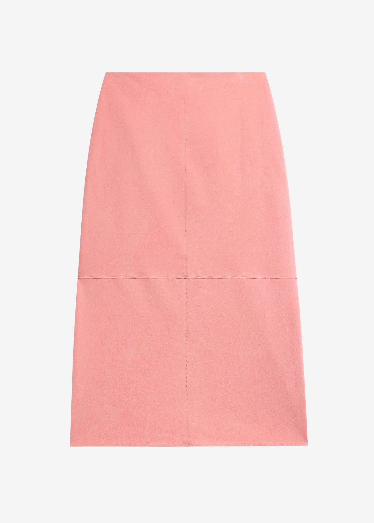Pavia Faux Suede Pencil Skirt - Pink - 6