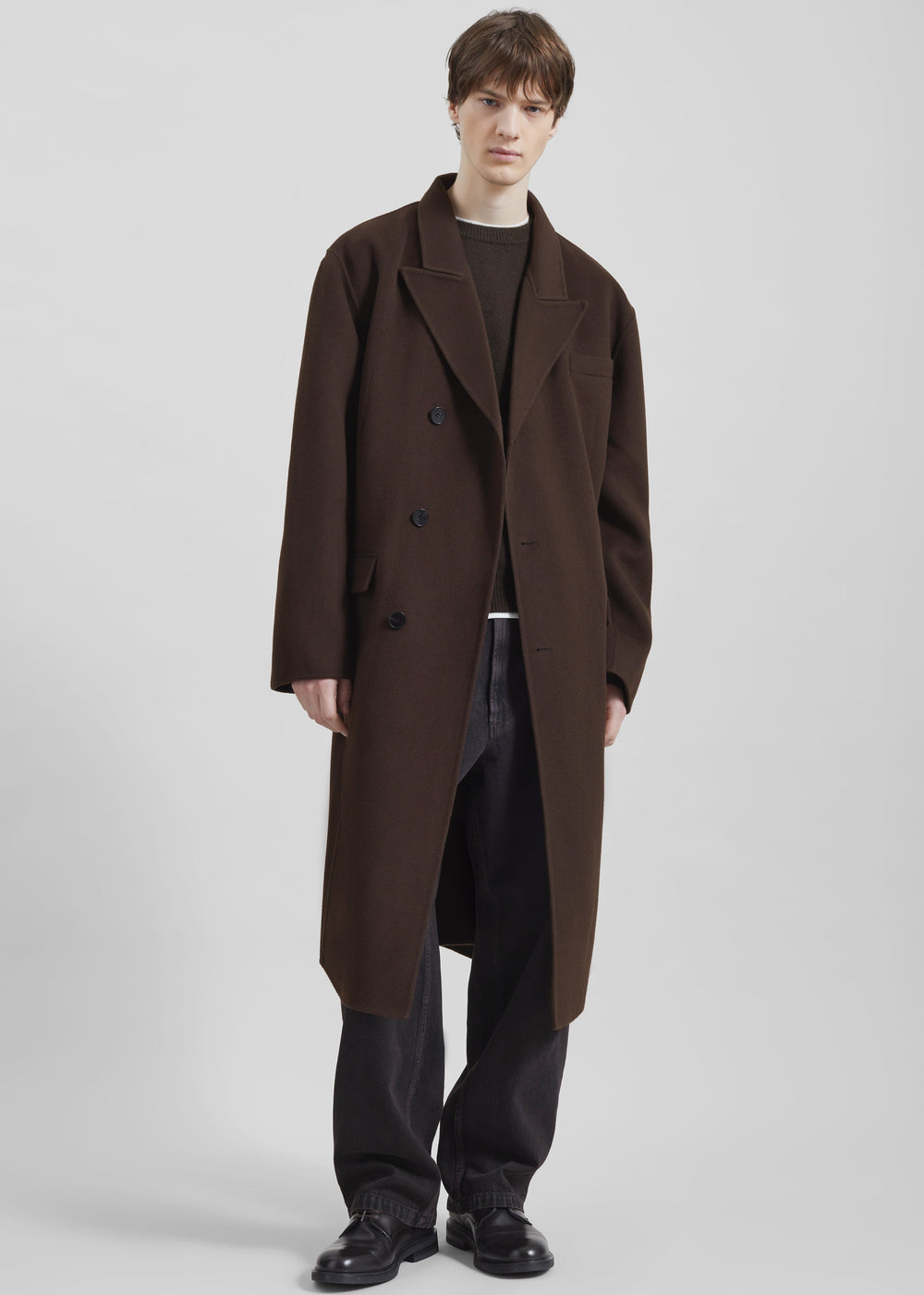 Cappotto Paxton in lana - Marrone