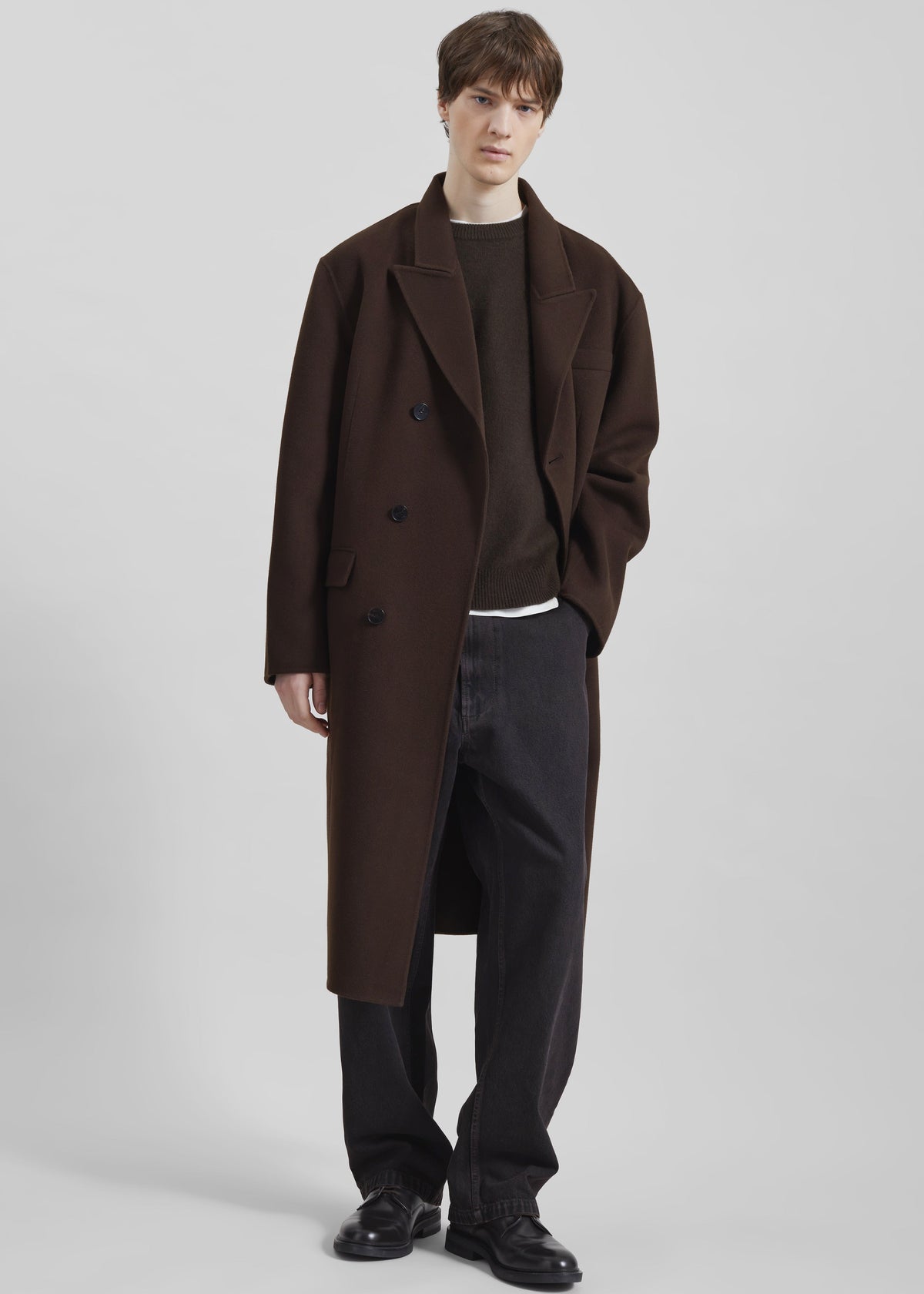 Cappotto Paxton in lana - Marrone