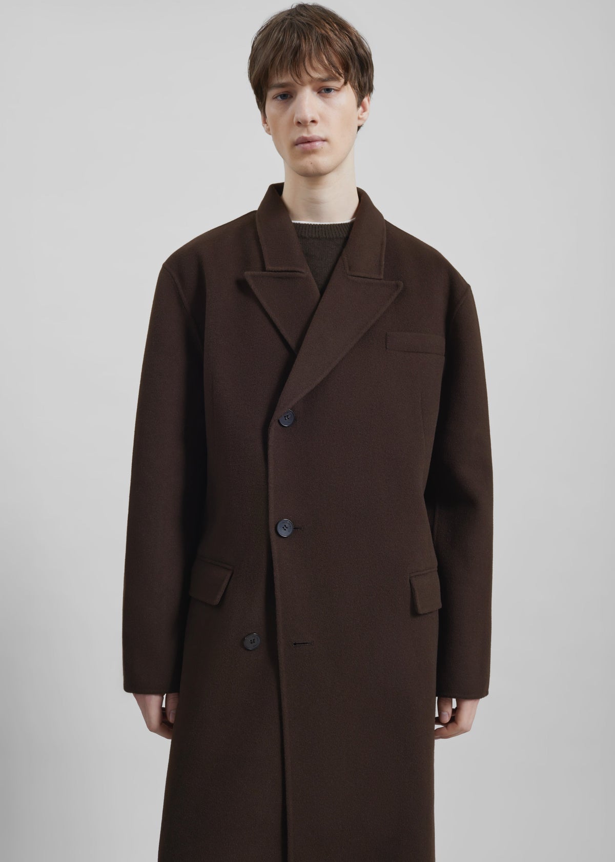 Cappotto Paxton in lana - Marrone