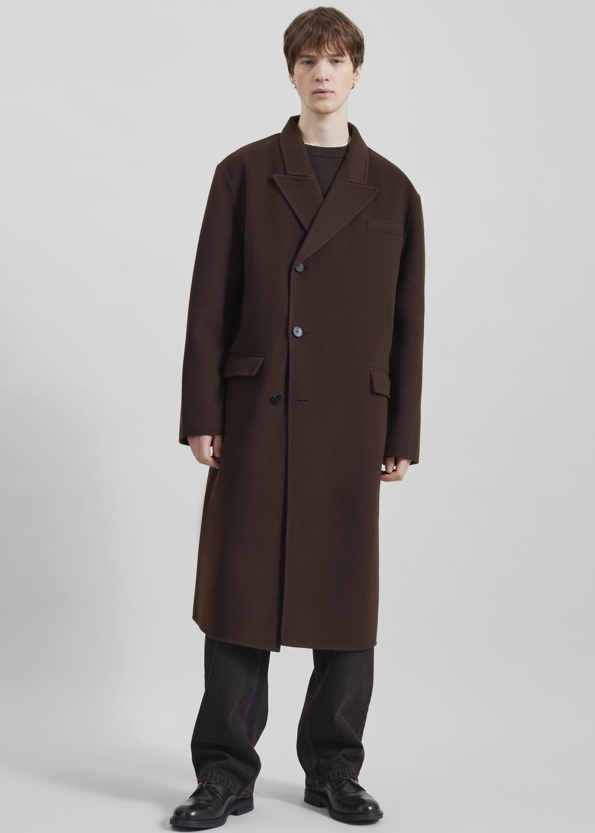 Cappotto Paxton in lana - Marrone
