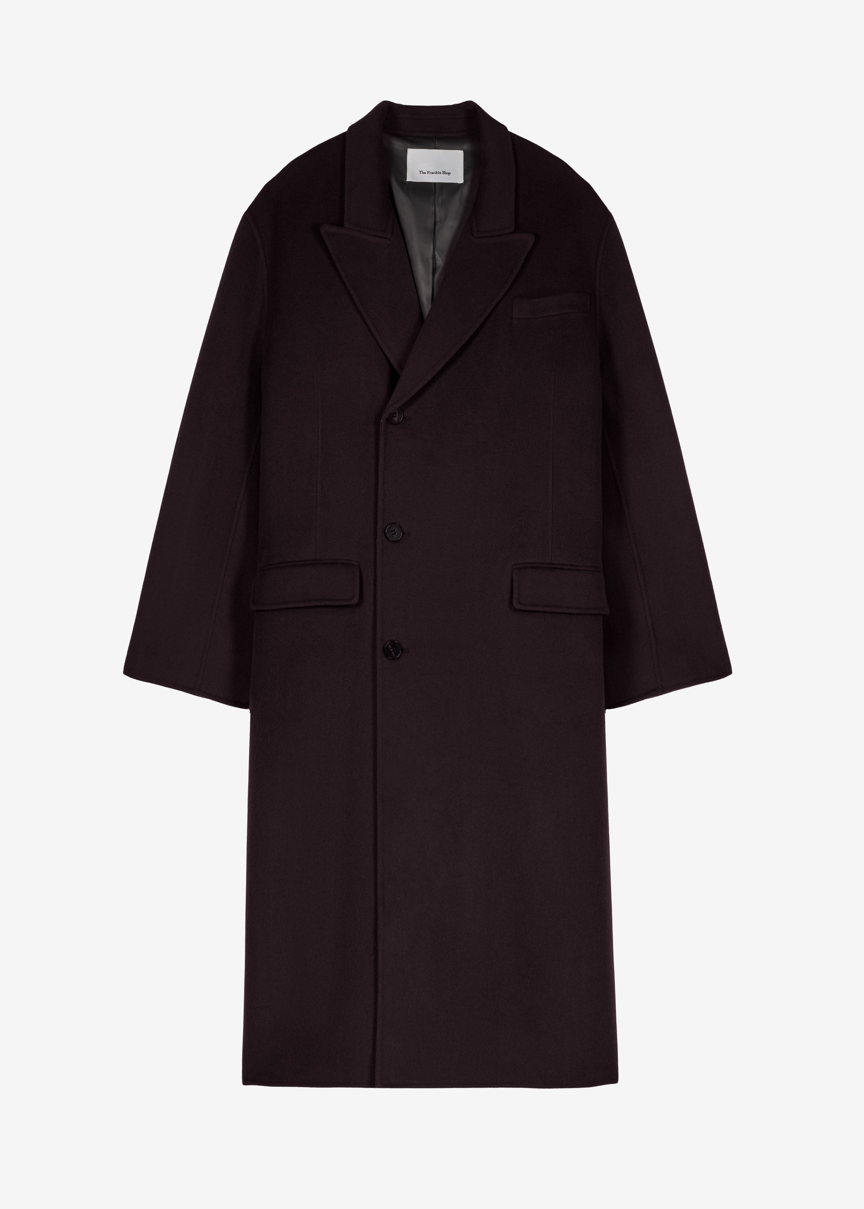 Paxton Wool Coat - Dark Plum - 7