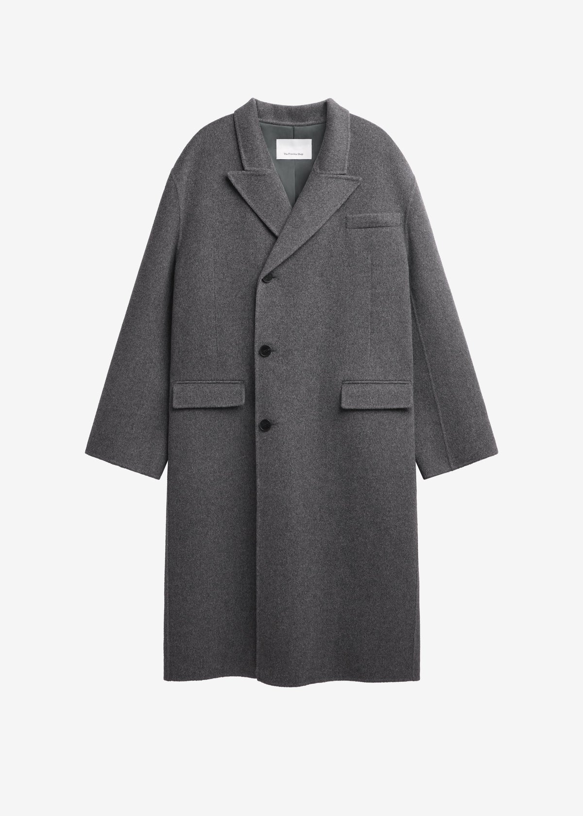 Cappotto Paxton in lana - Grigio mélange