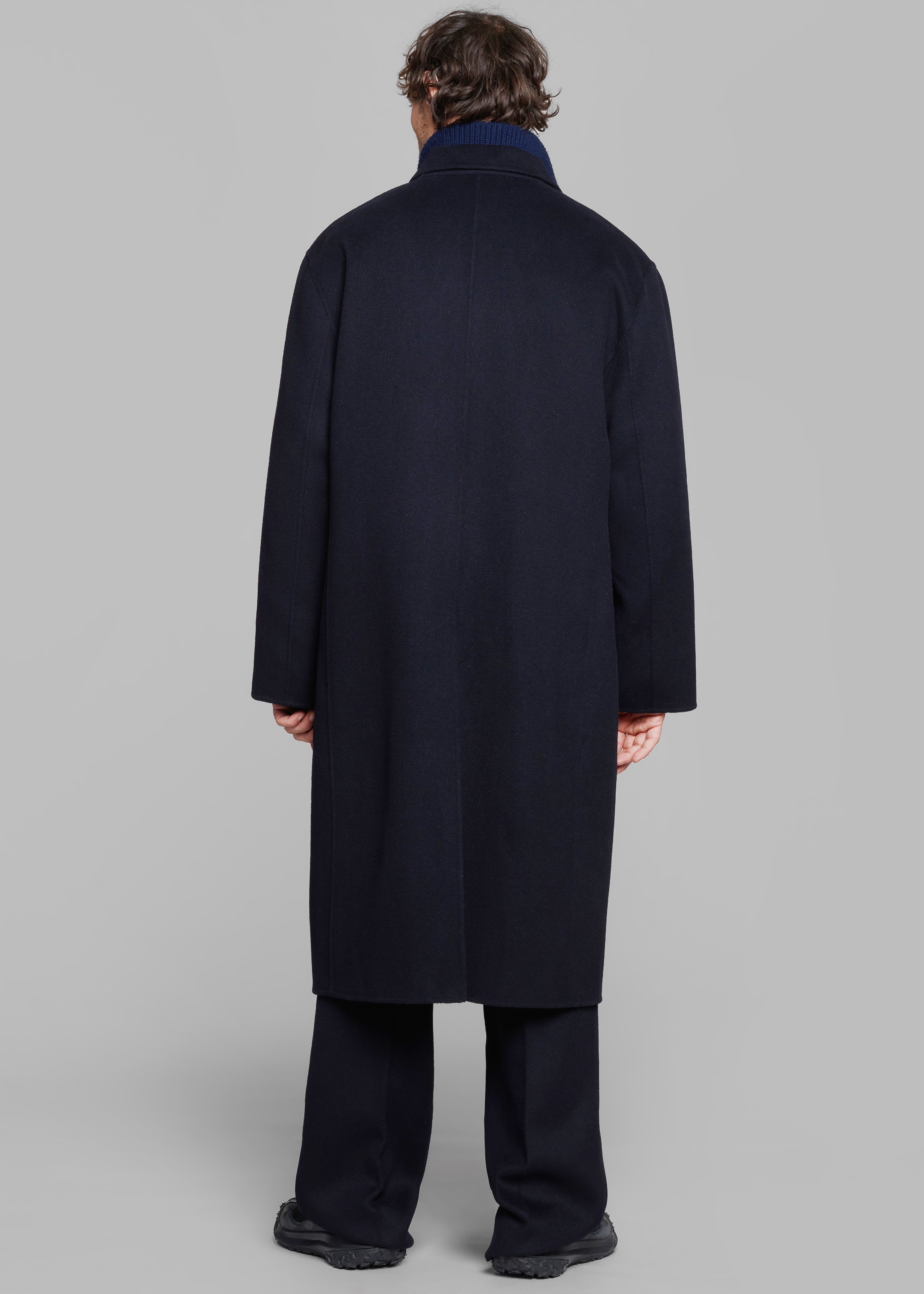 Paxton Wool Coat - Dark Navy - 8