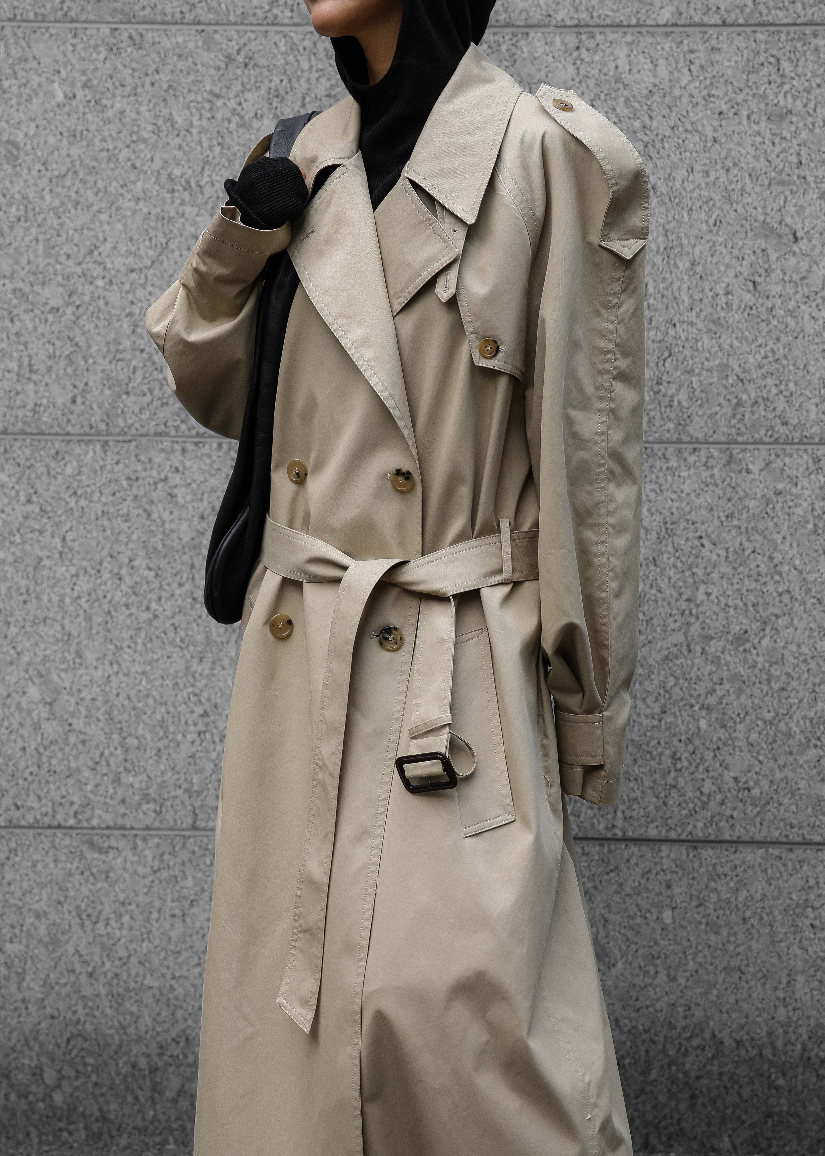 Pelly Trench - Beige - 3