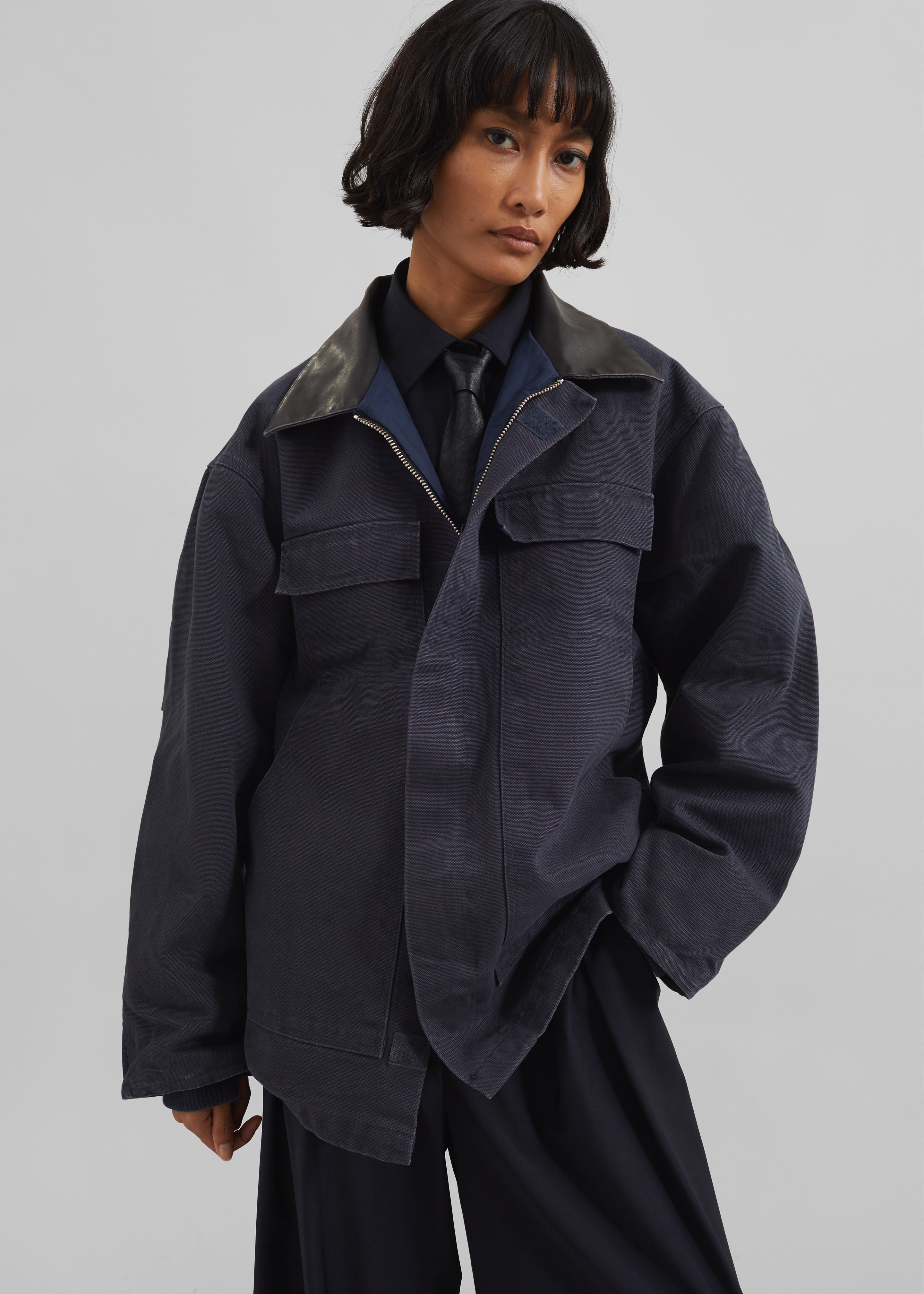 Pelso Barn Jacket - Navy - 5