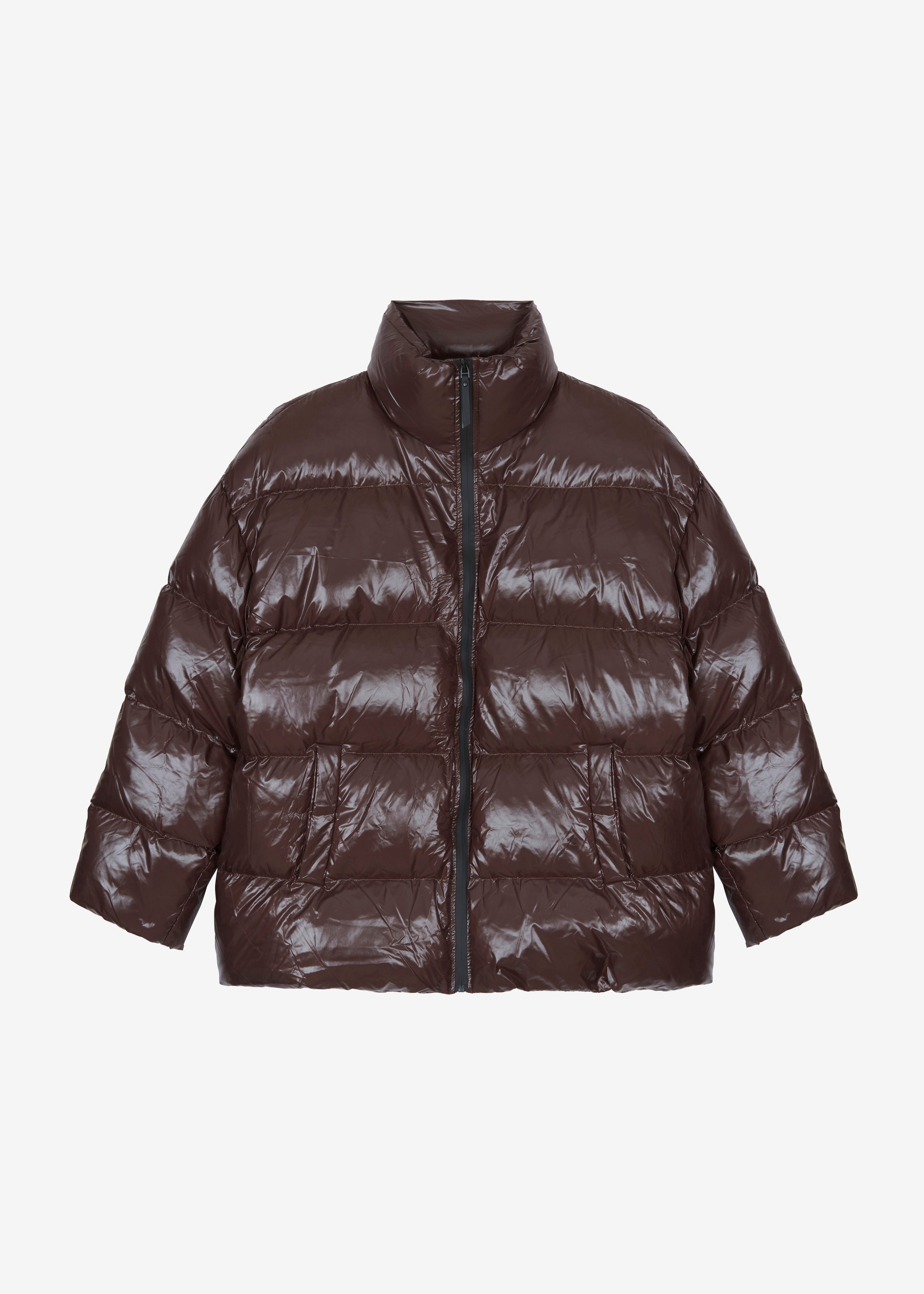 Pendle Puffer Jacket - Brown - 7