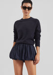 Penola Mini Balloon Shorts - Navy