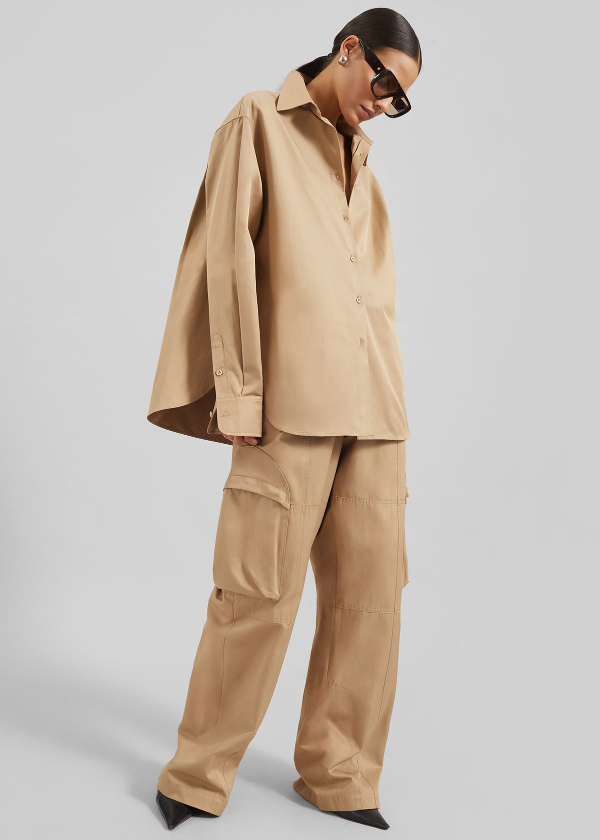 Chemise Peri en coton - Camel - 2