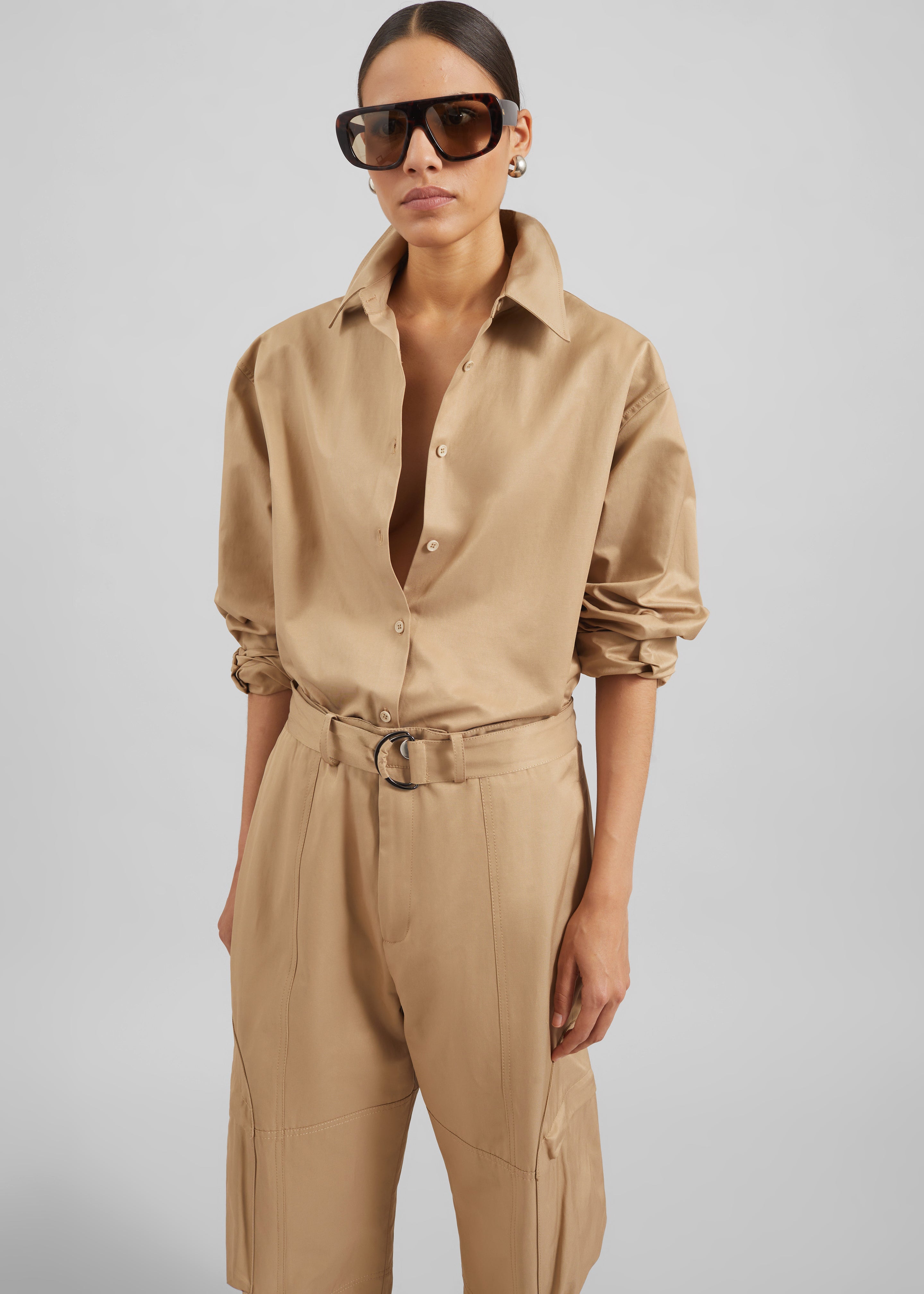 Chemise Peri en coton - Camel - 1