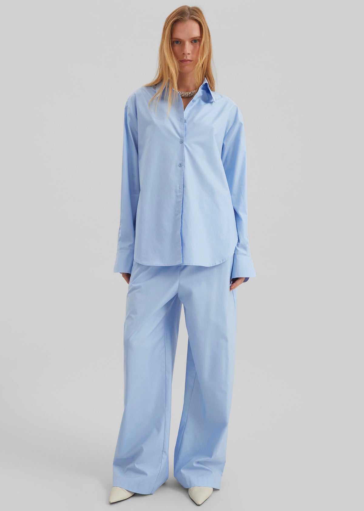 Peri Cotton Shirt - Light Blue - 5