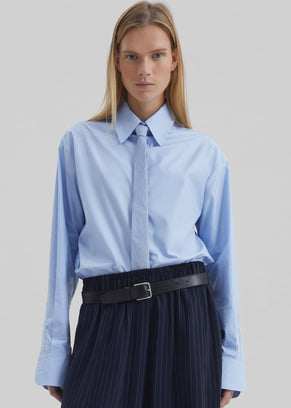 Peri Cotton Shirt - Light Blue