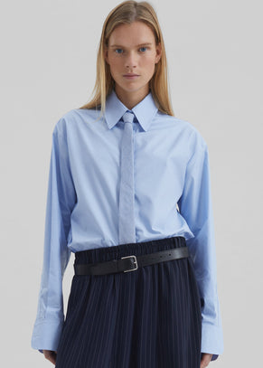 Peri Cotton Shirt - Light Blue