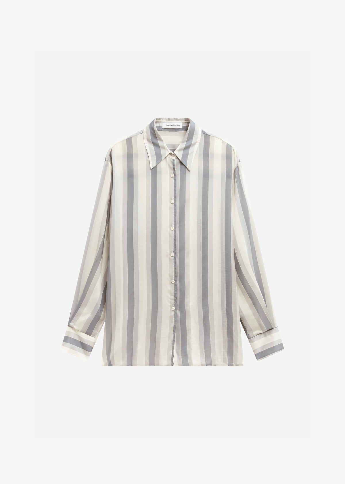 Peri Fluid Shirt - White/Grey Stripe - 13