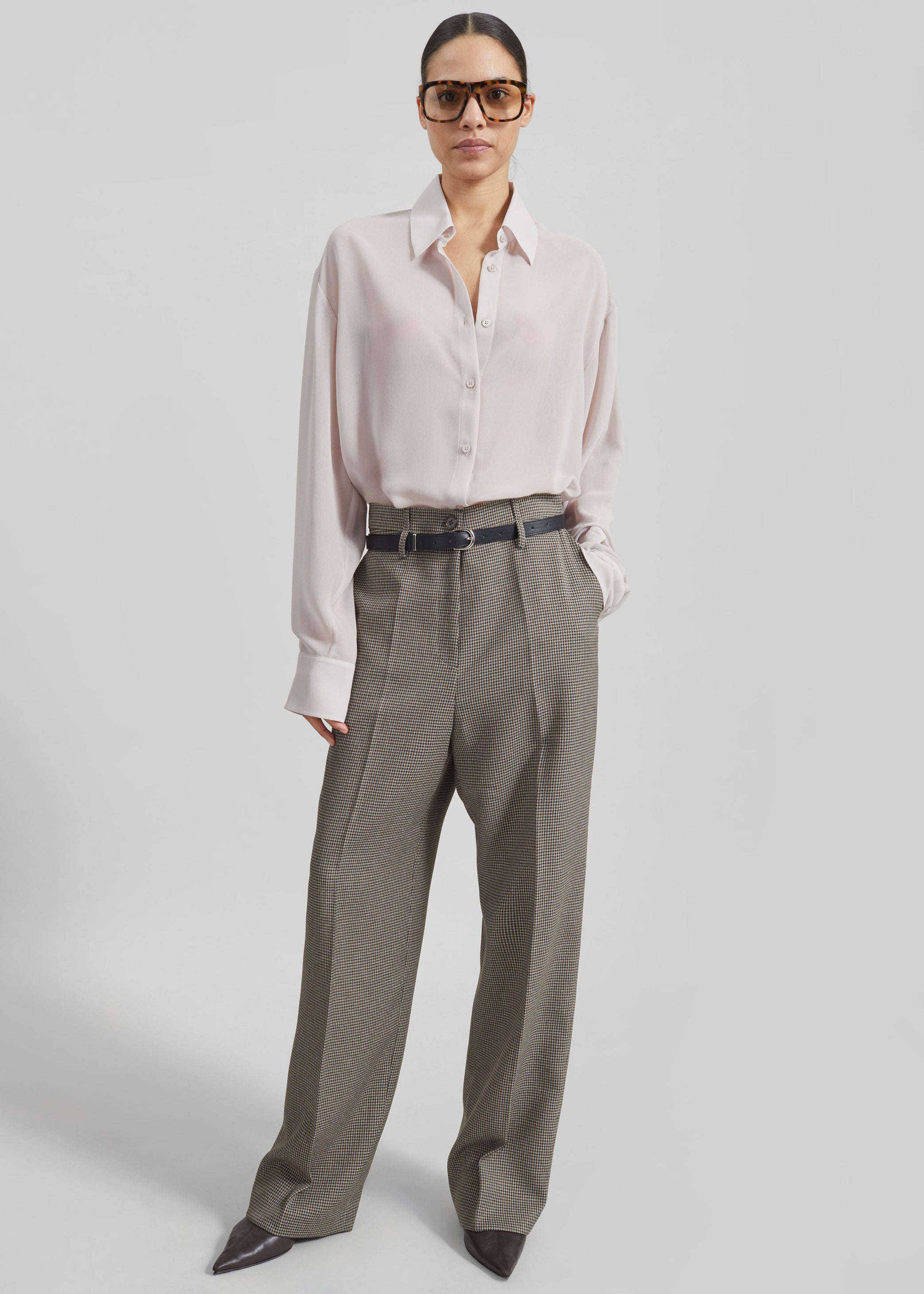 Shop the look image for Peri Georgette Shirt - Faded Pink