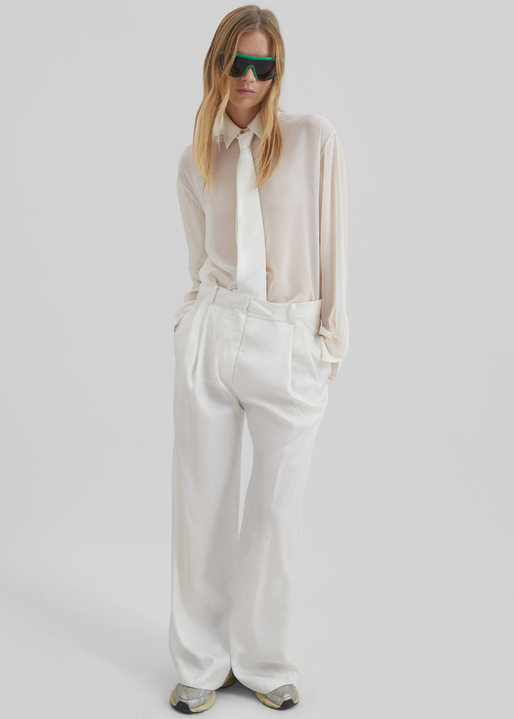 Peri Georgette Shirt - Ivory