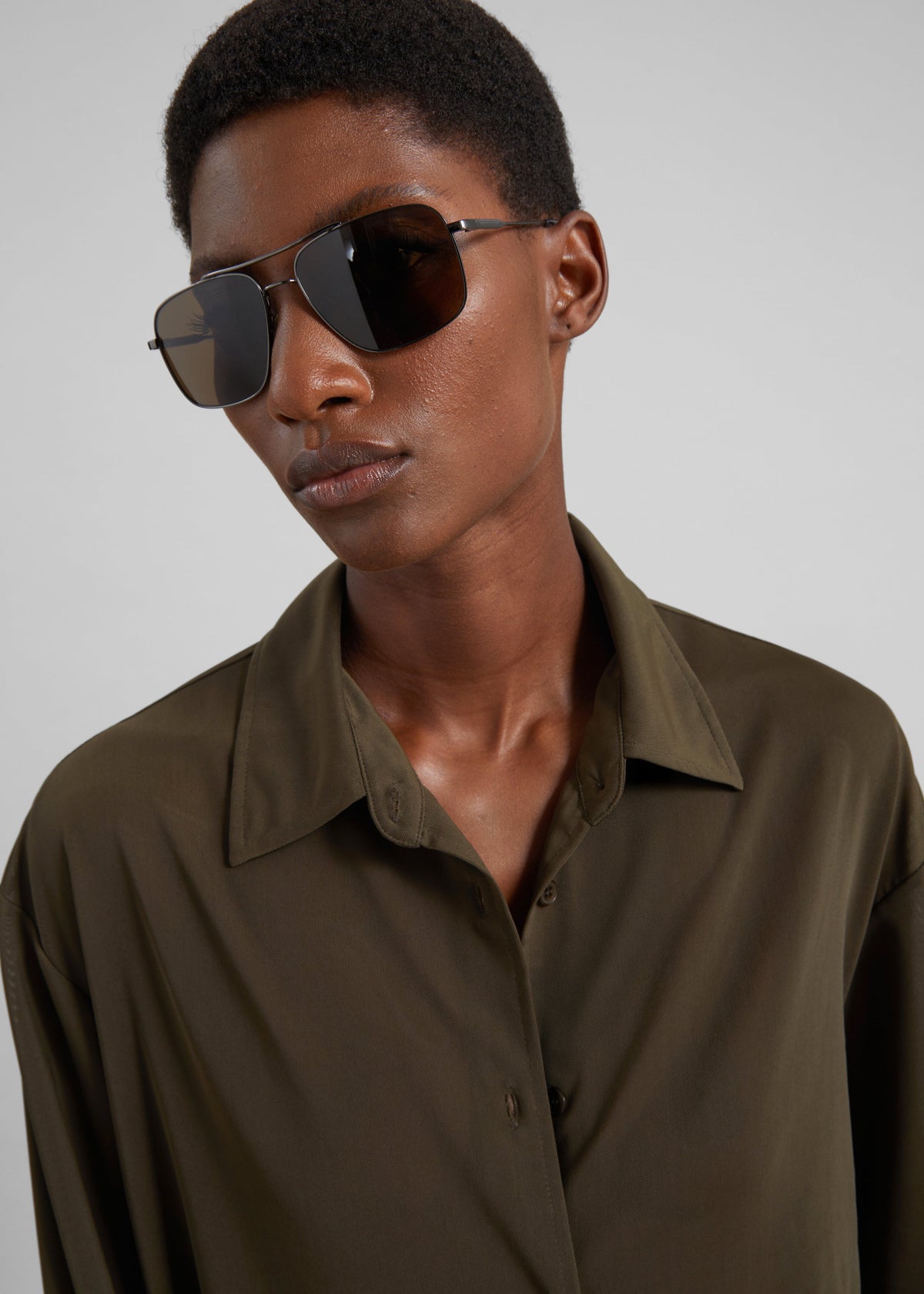 Peri Mesh Fluid Shirt - Khaki - 3
