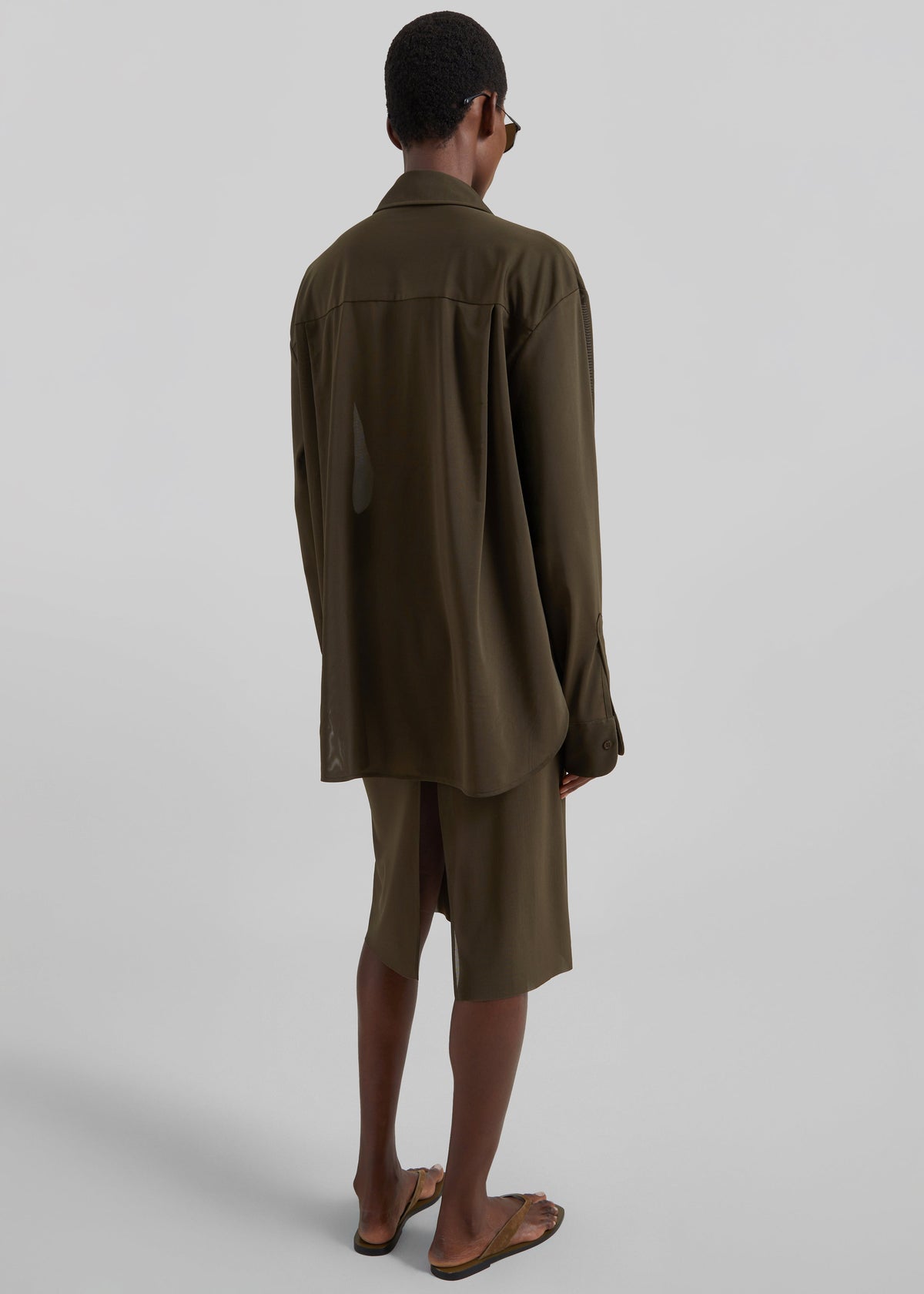 Peri Mesh Fluid Shirt - Khaki - 7