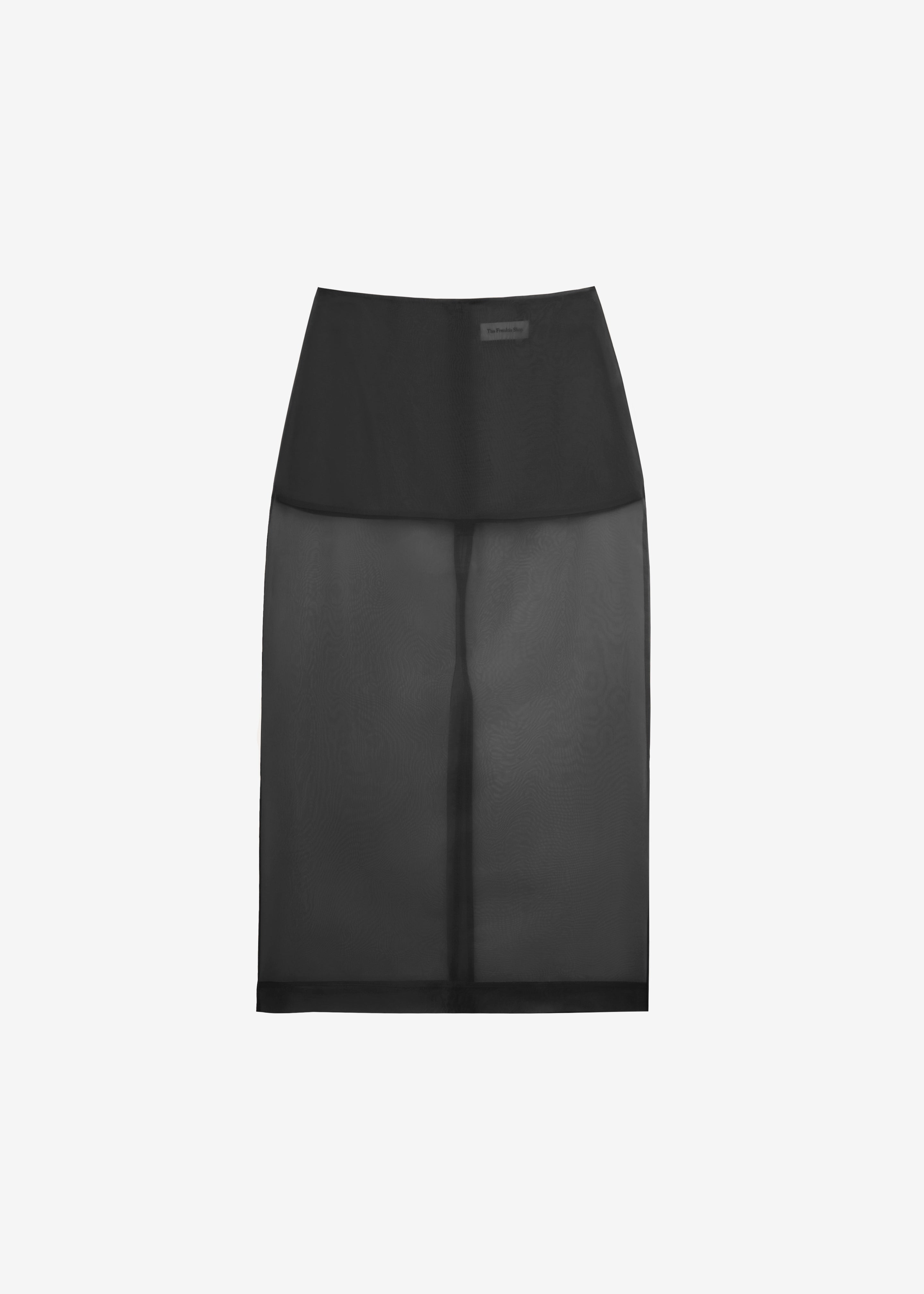 Peri Sheer Midi Skirt - Black - 12