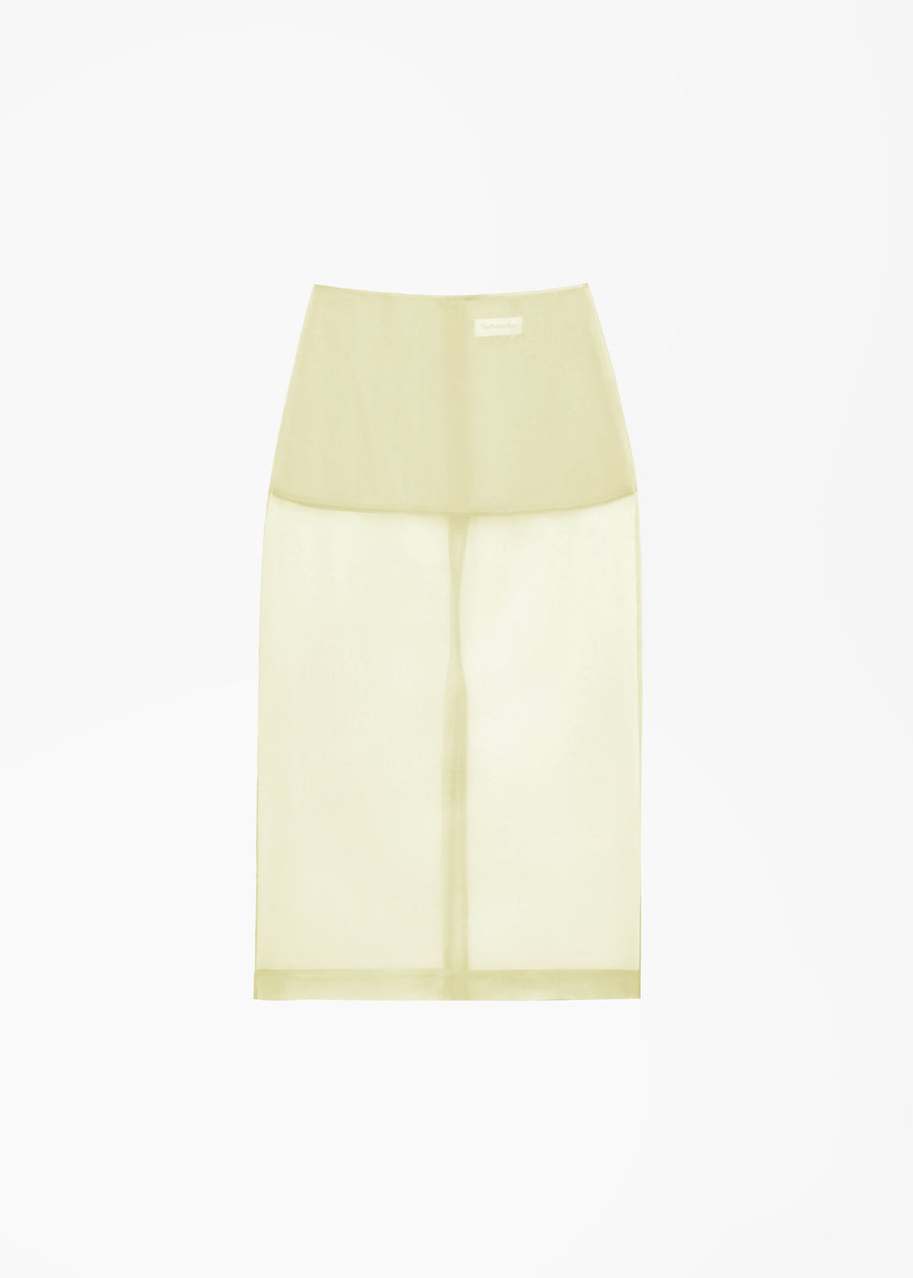 Peri Sheer Midi Skirt - Pale Yellow
