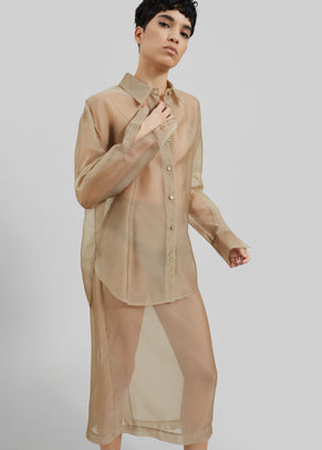 Peri Sheer Shirt - Desert Sand