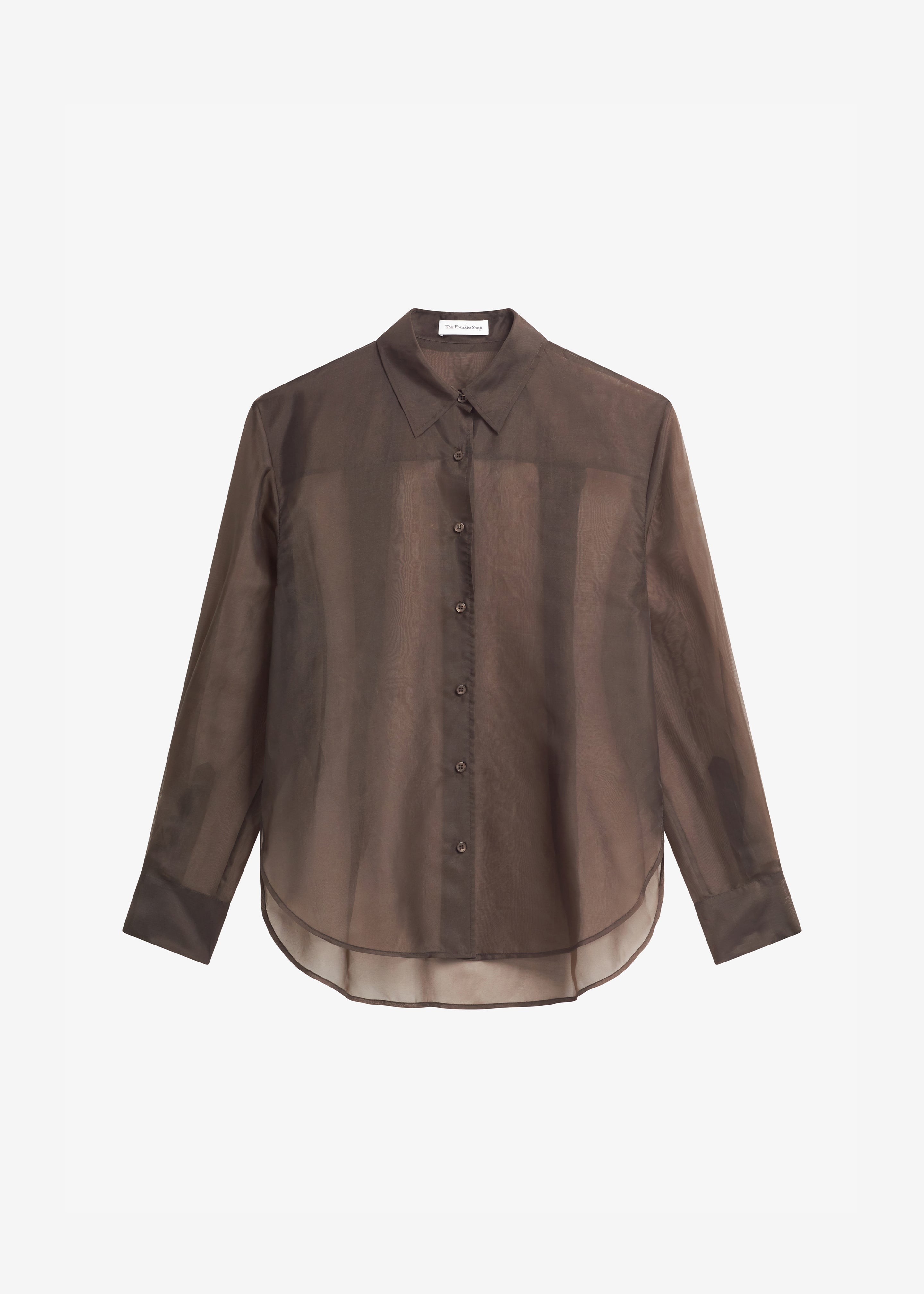 Peri Sheer Shirt - Brown - 13