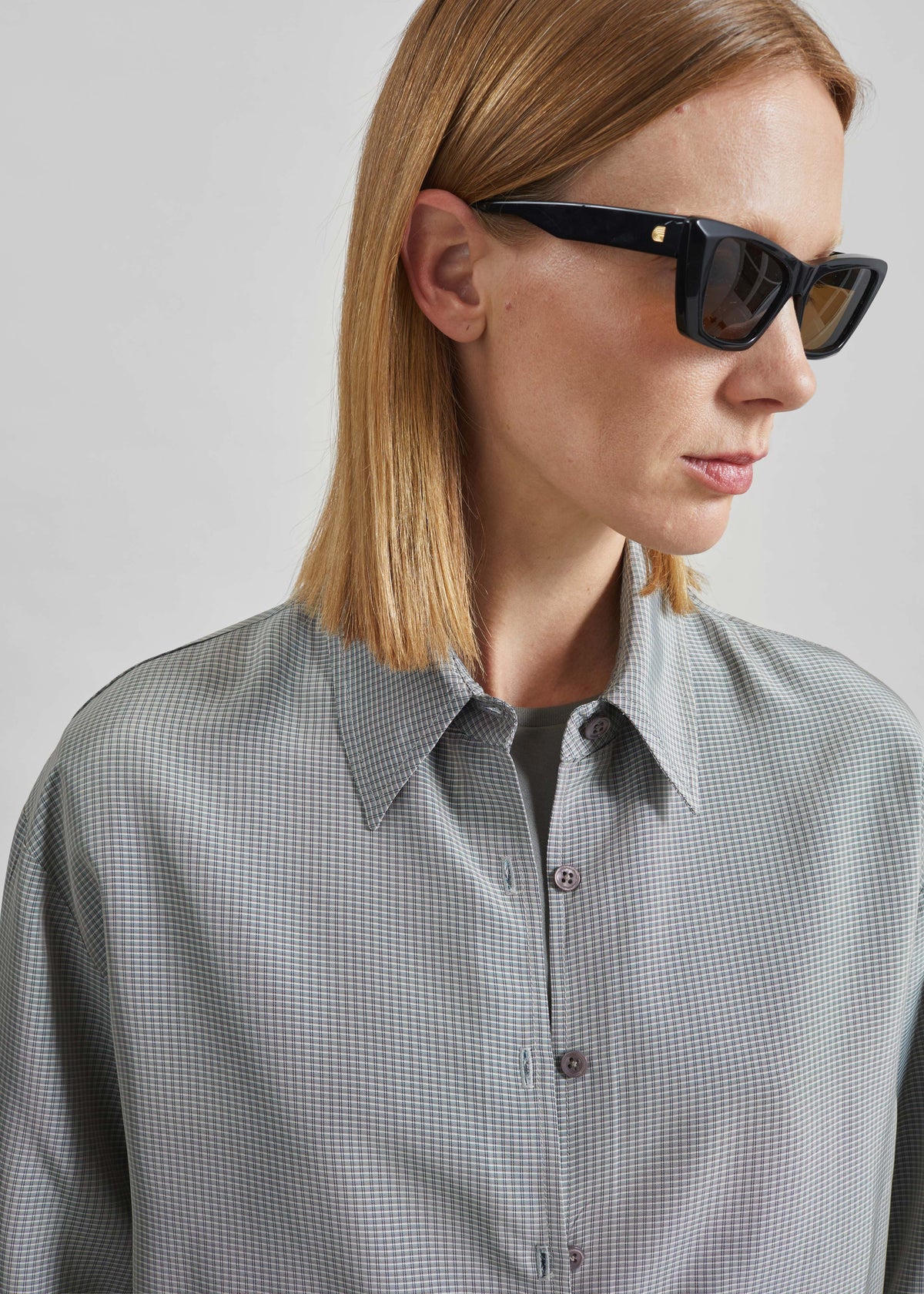 Peri Shirt - Checked Grey - 2