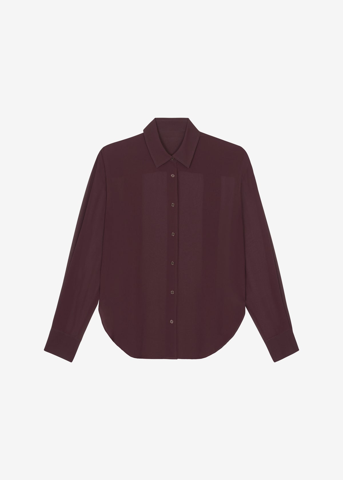 Peri Georgette Shirt - Burgundy - 14