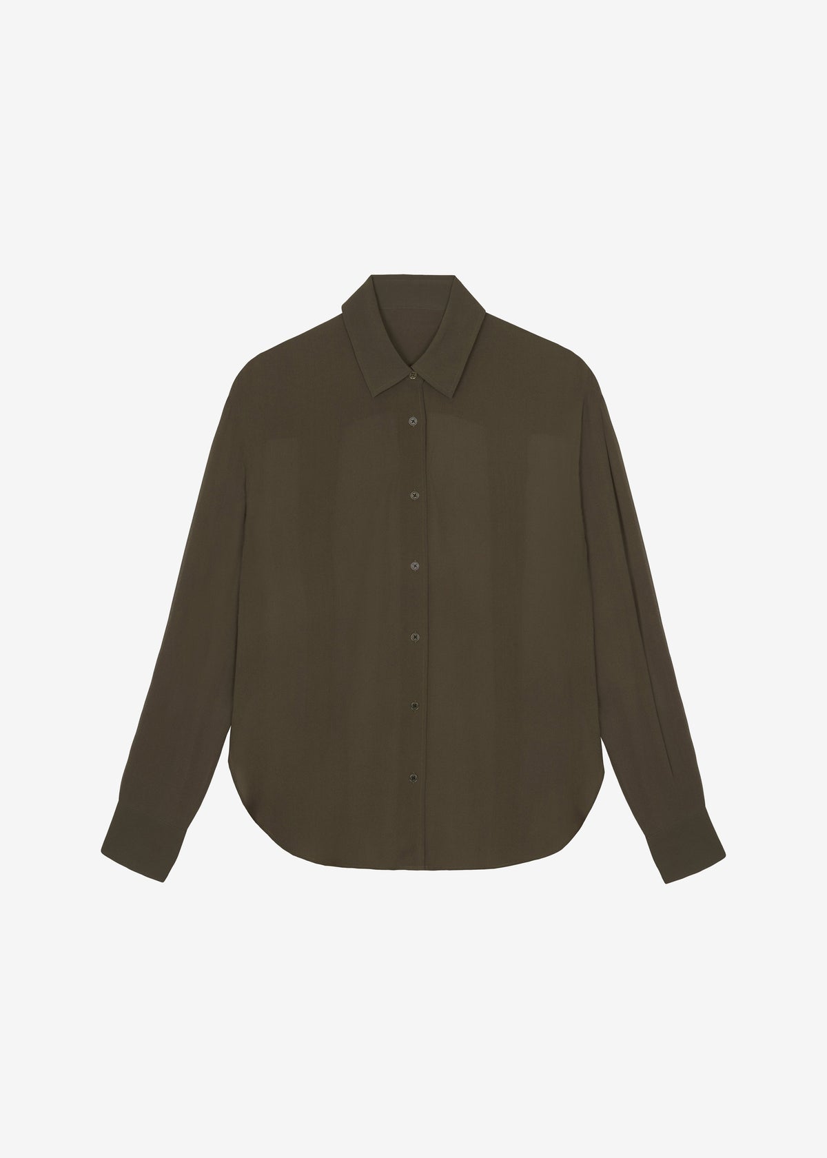 Peri Georgette Shirt - Khaki - 10