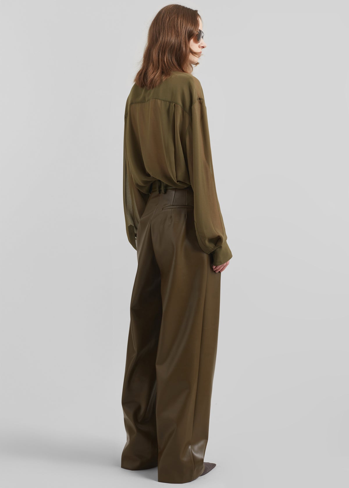 Peri Georgette Shirt - Khaki - 6