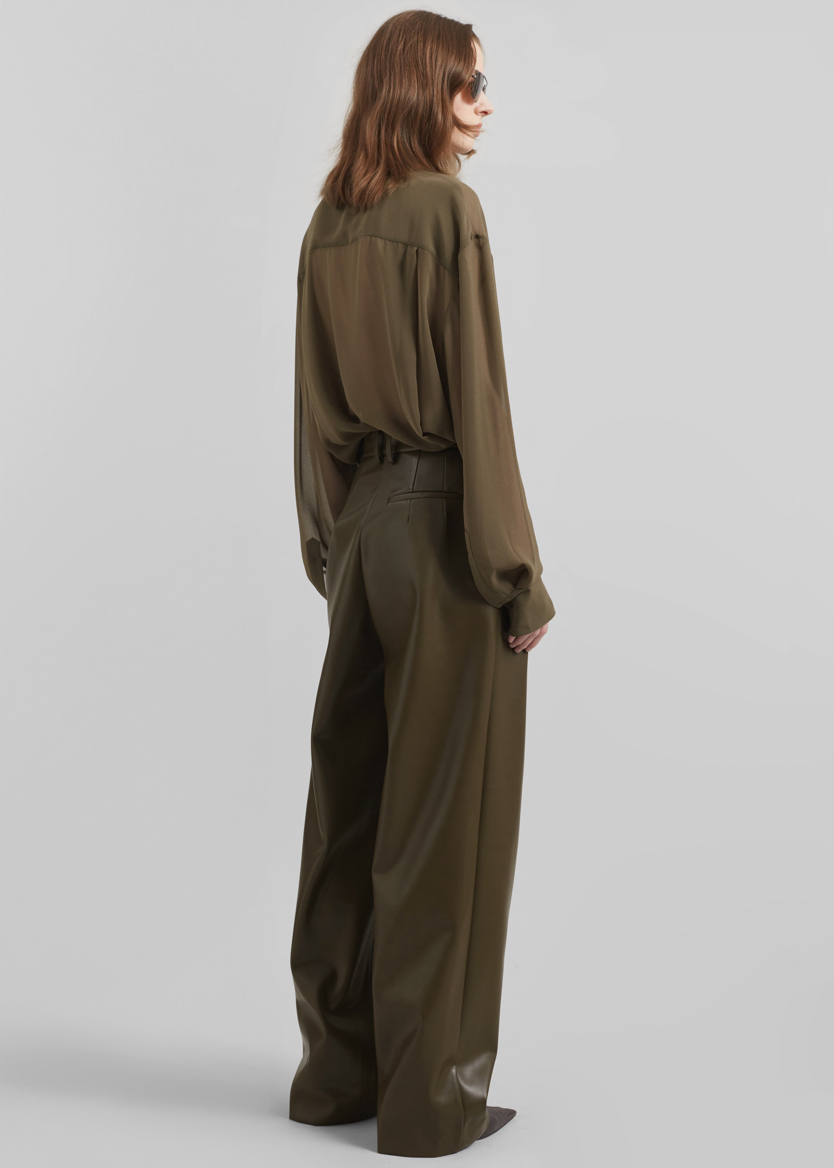 Peri Georgette Shirt - Khaki - 9