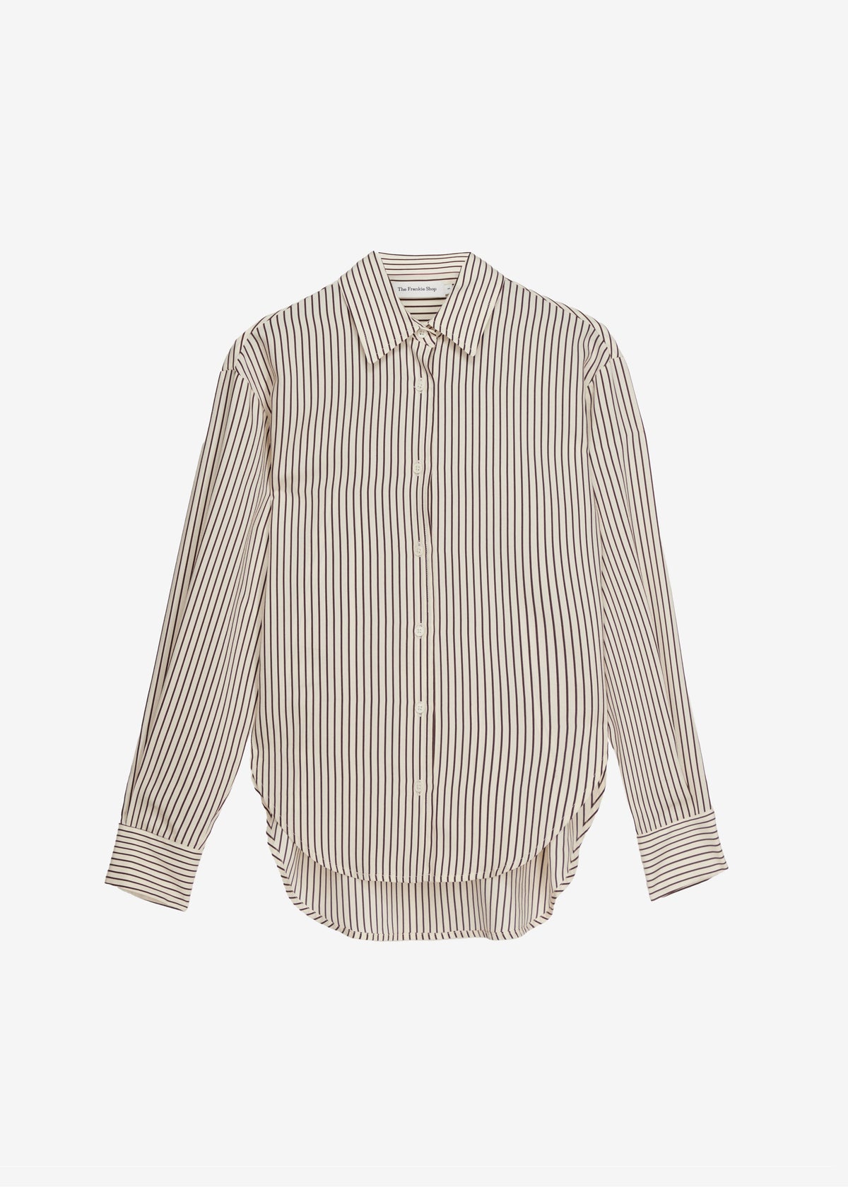 Peri Striped Fluid Shirt - Beige/Brown - 6