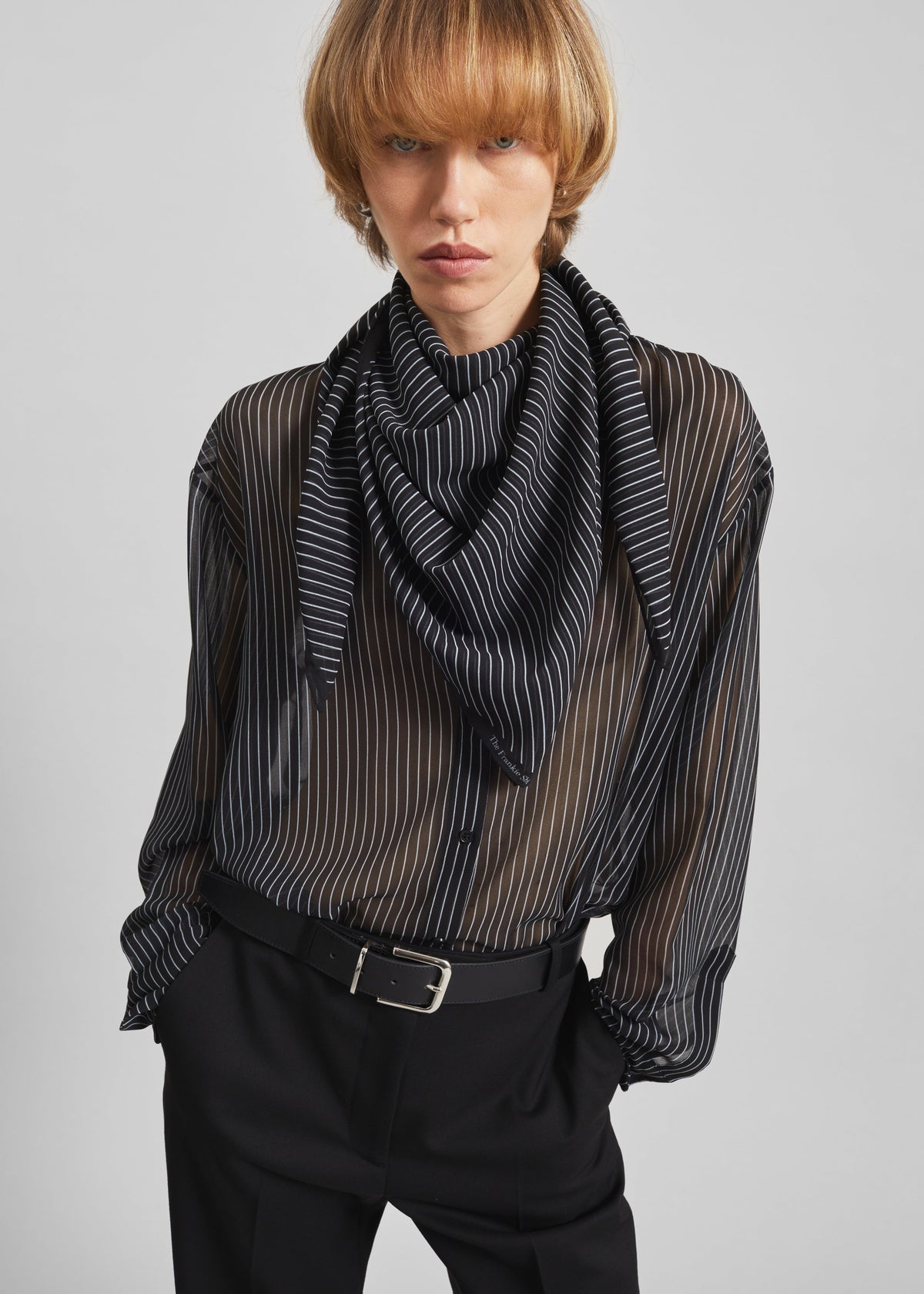 Peri Striped Shirt - Black/White Stripe - 8