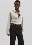 Peri Striped Shirt - Ivory/Black