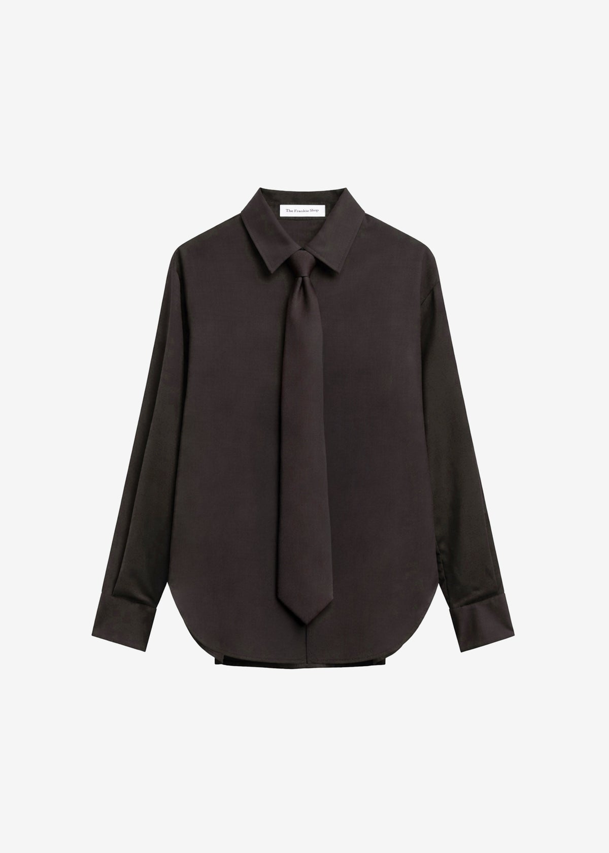 Chemise Peri à col noué - Marron - 7