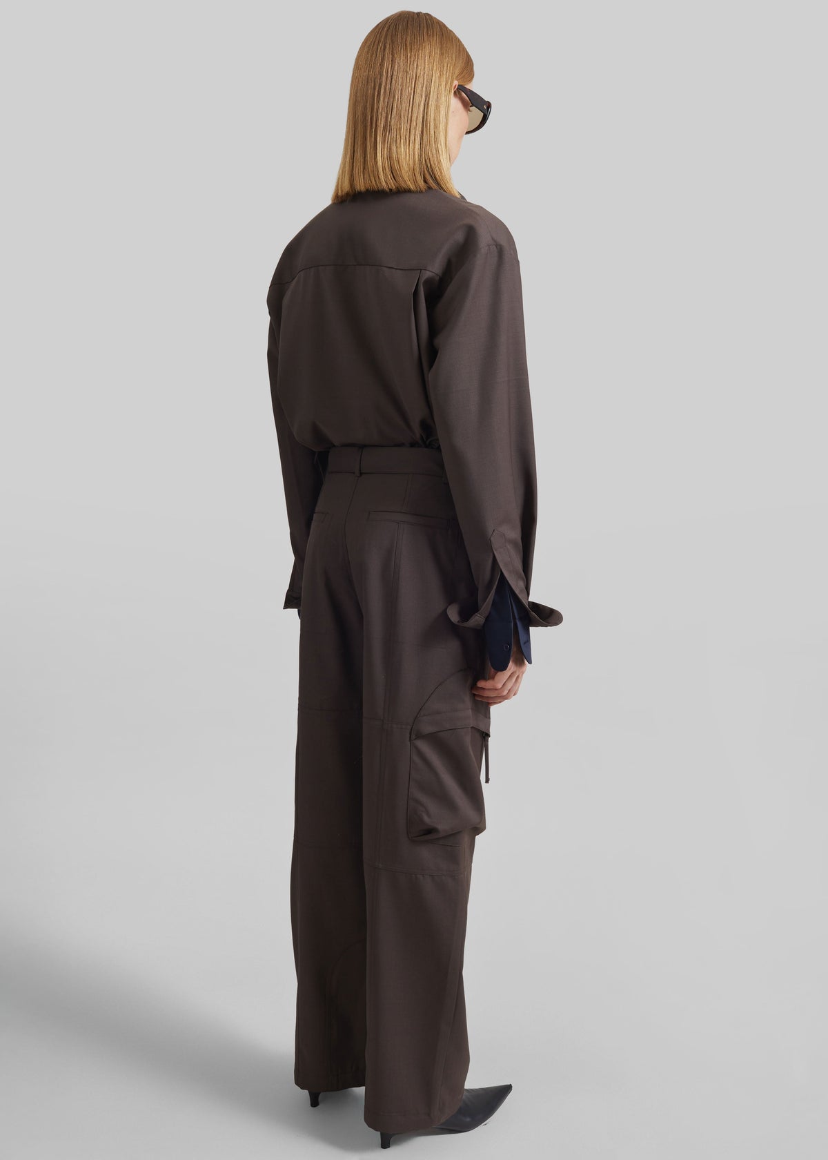 Chemise Peri à col noué - Marron - 6