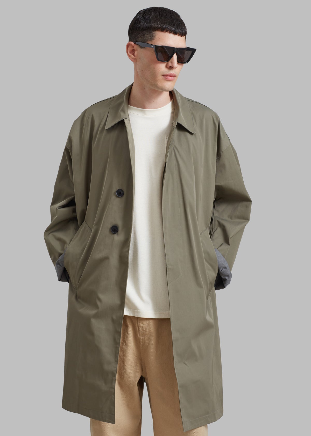 Peter Trench Coat - Eucalyptus - 2