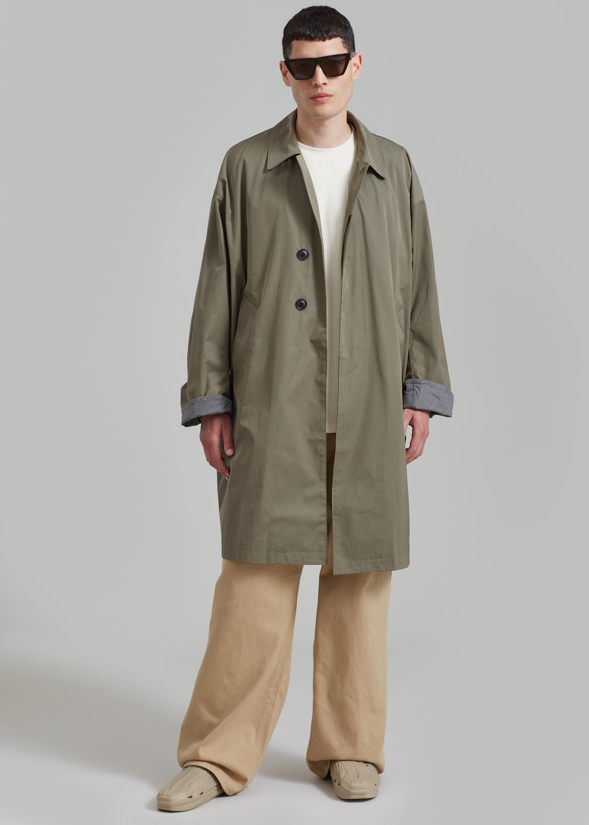 Peter Trench Coat - Eucalyptus - 1