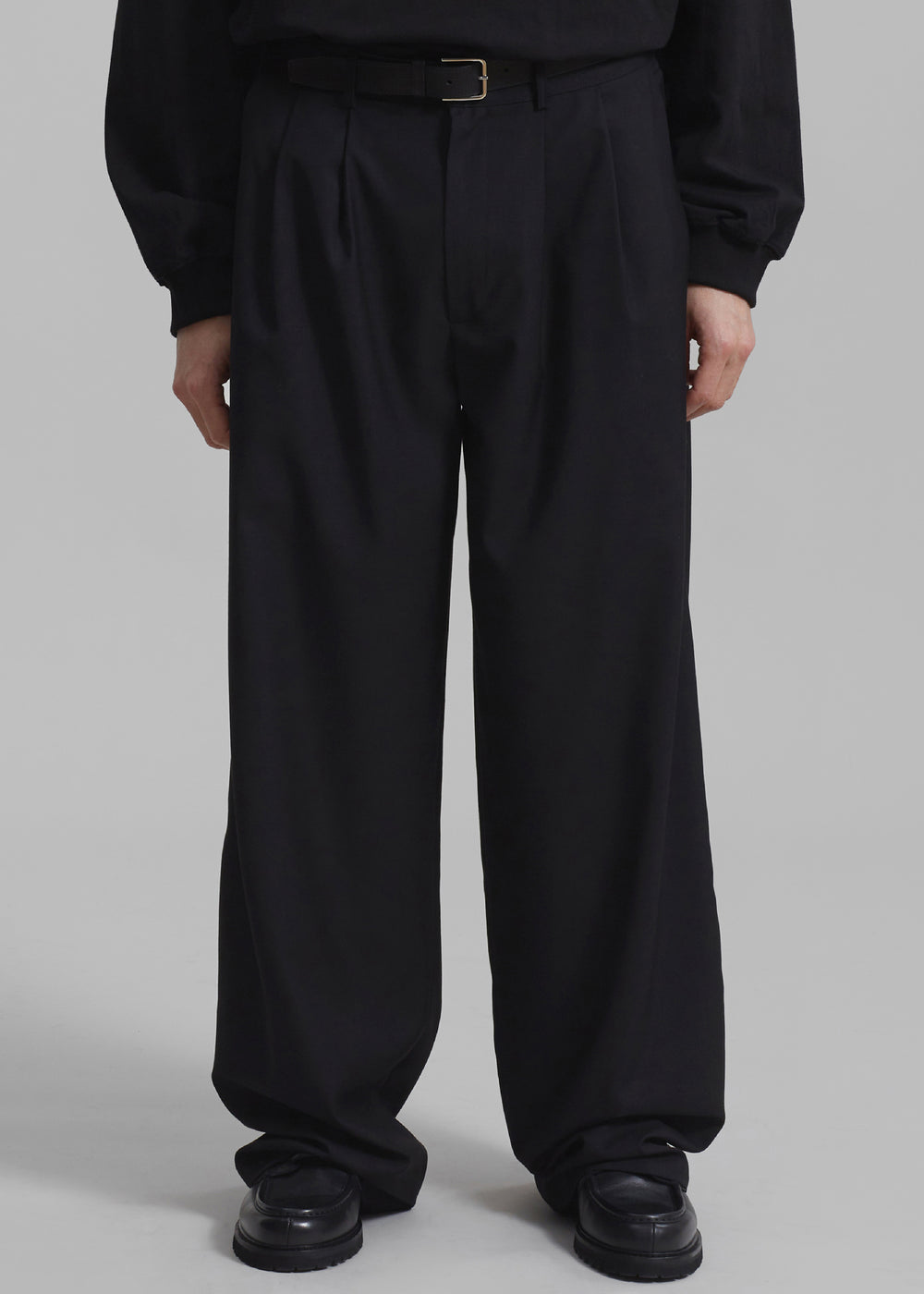 Peyton Pleated Pants - Black