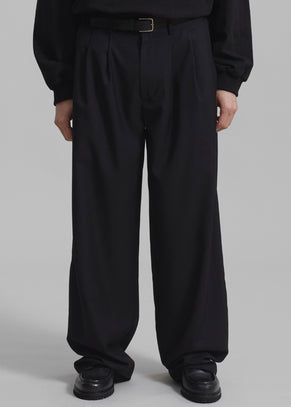 Peyton Pleated Pants - Black