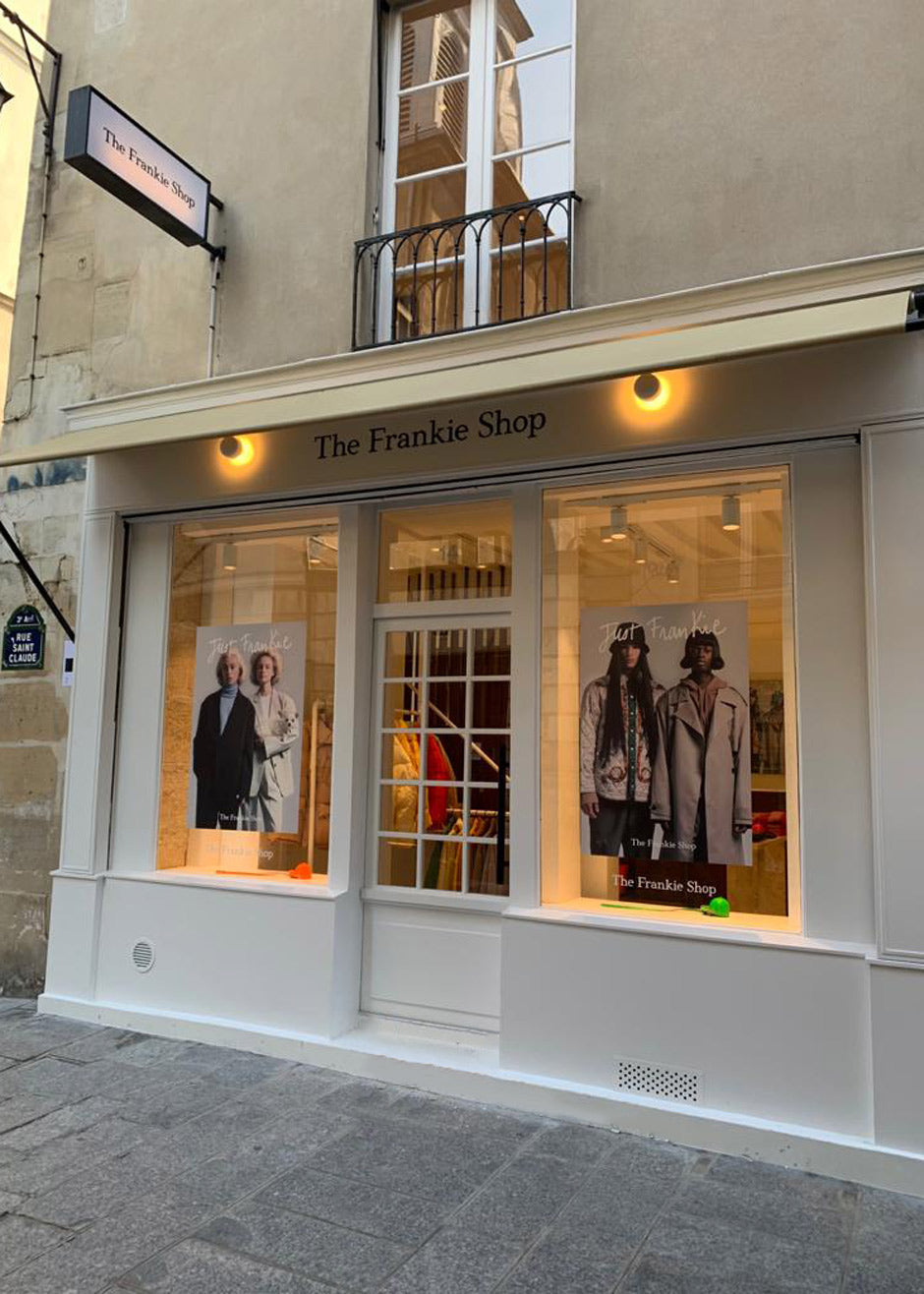 The store front of the Frankie Shop Paris. 