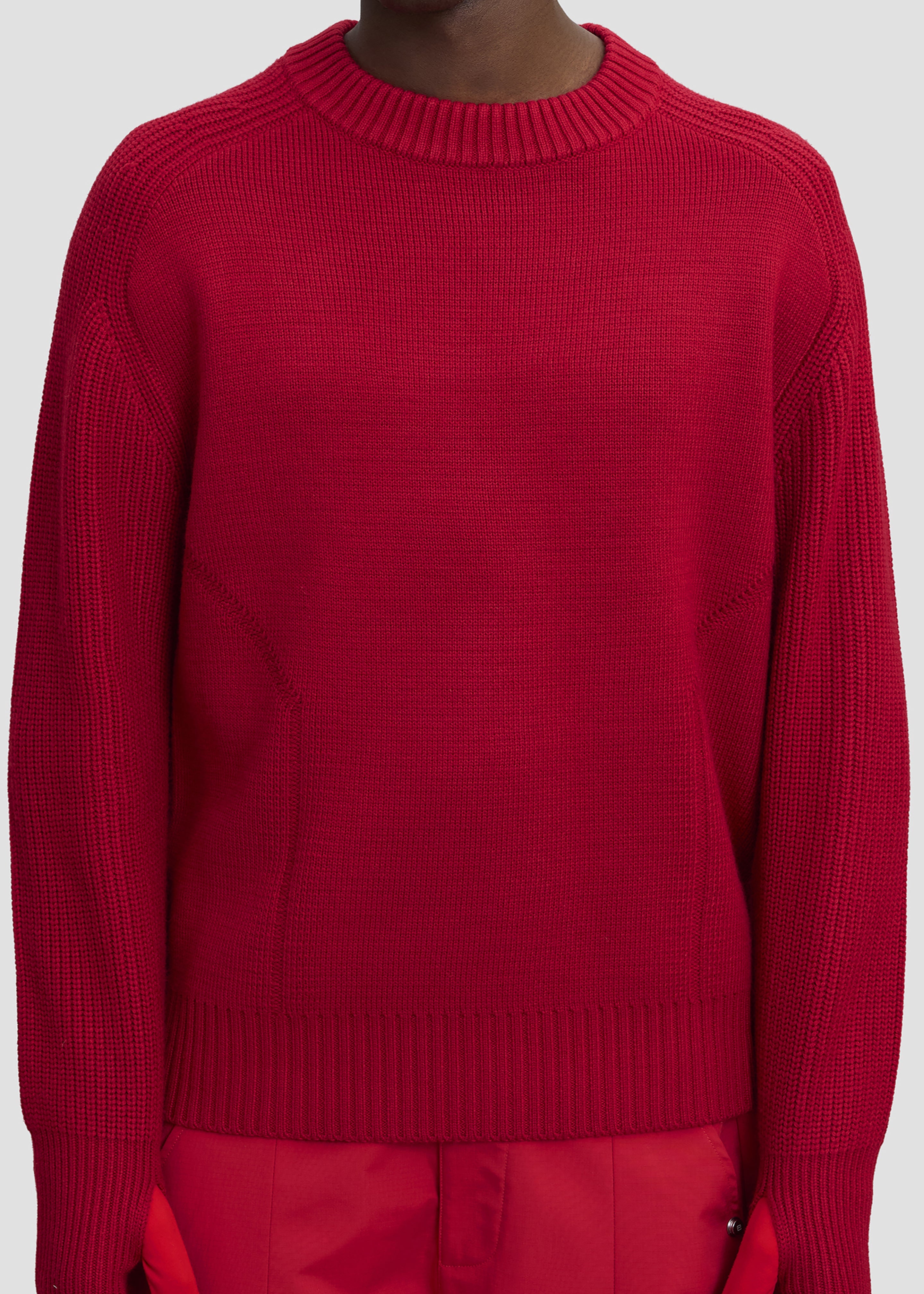 Pieces Uniques Emblem Pullover - Rouge