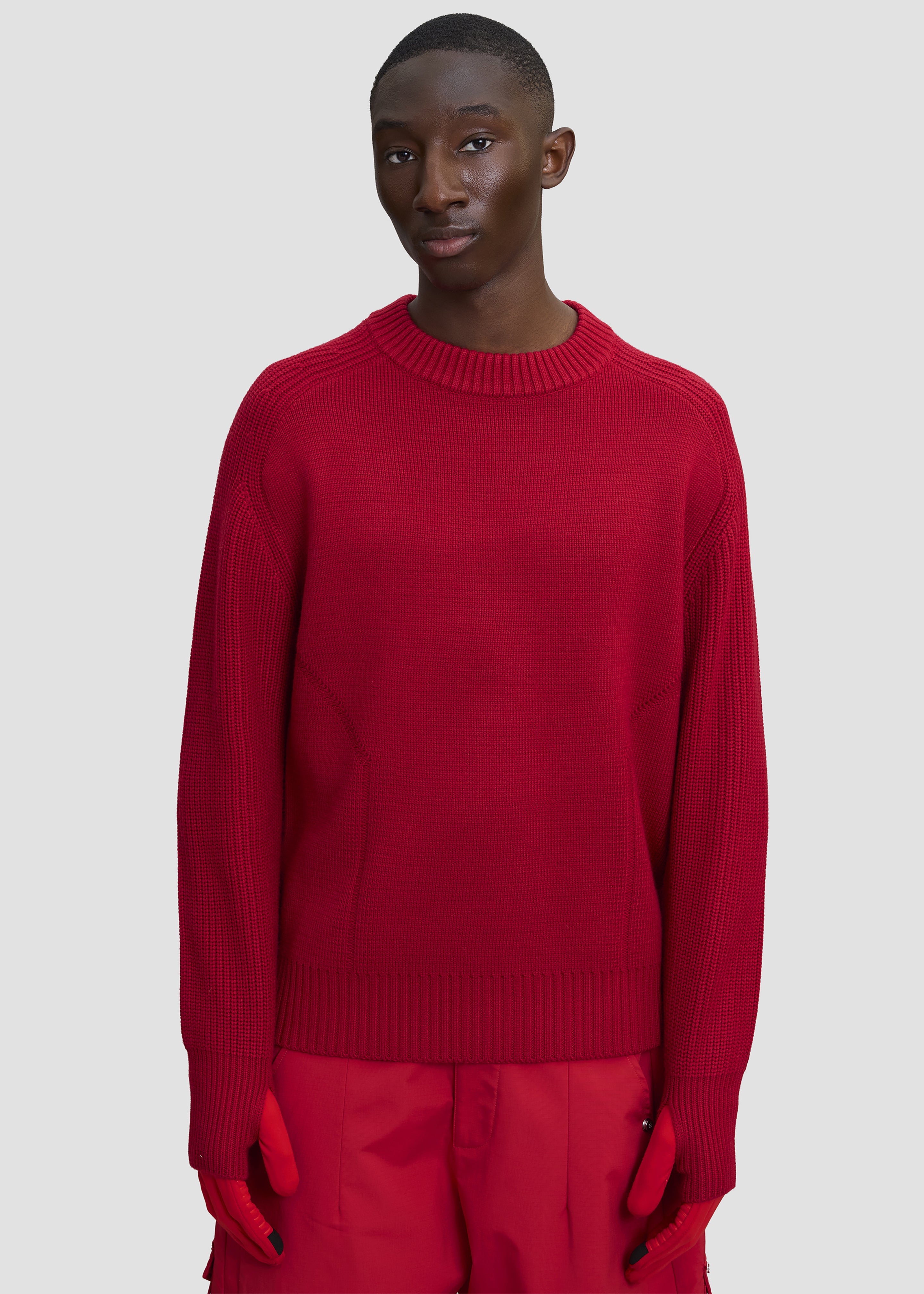 Pieces Uniques Emblem Pullover - Rouge