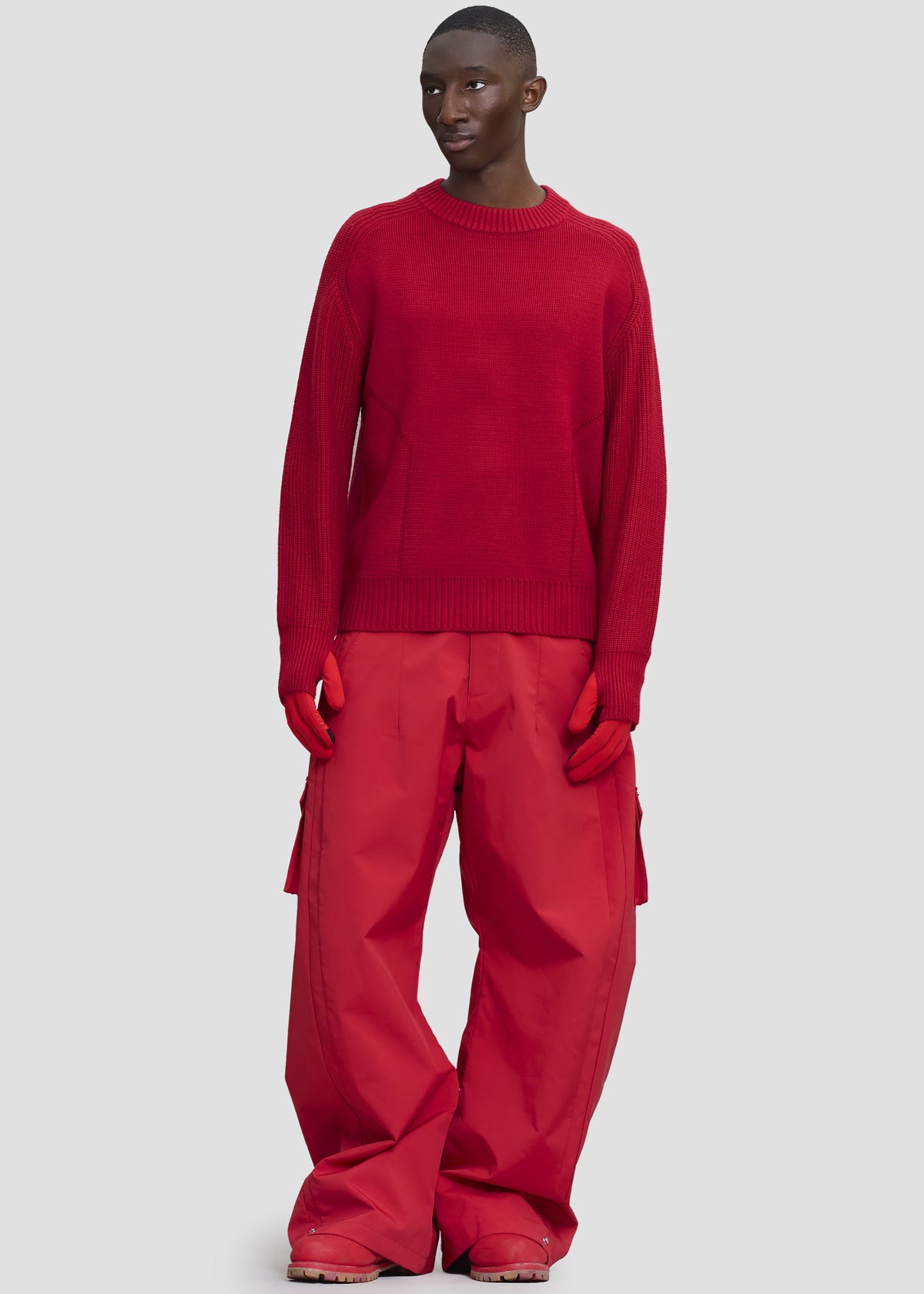 Pieces Uniques Emblem Pullover - Rouge